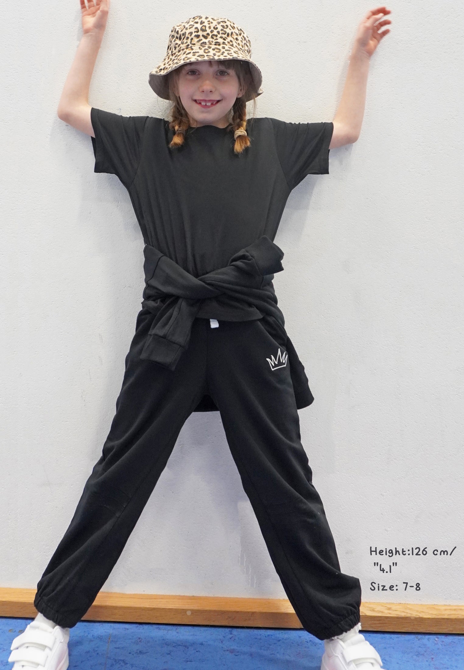 KIDS HOPEY DARTED SWEATPANTS BLACK