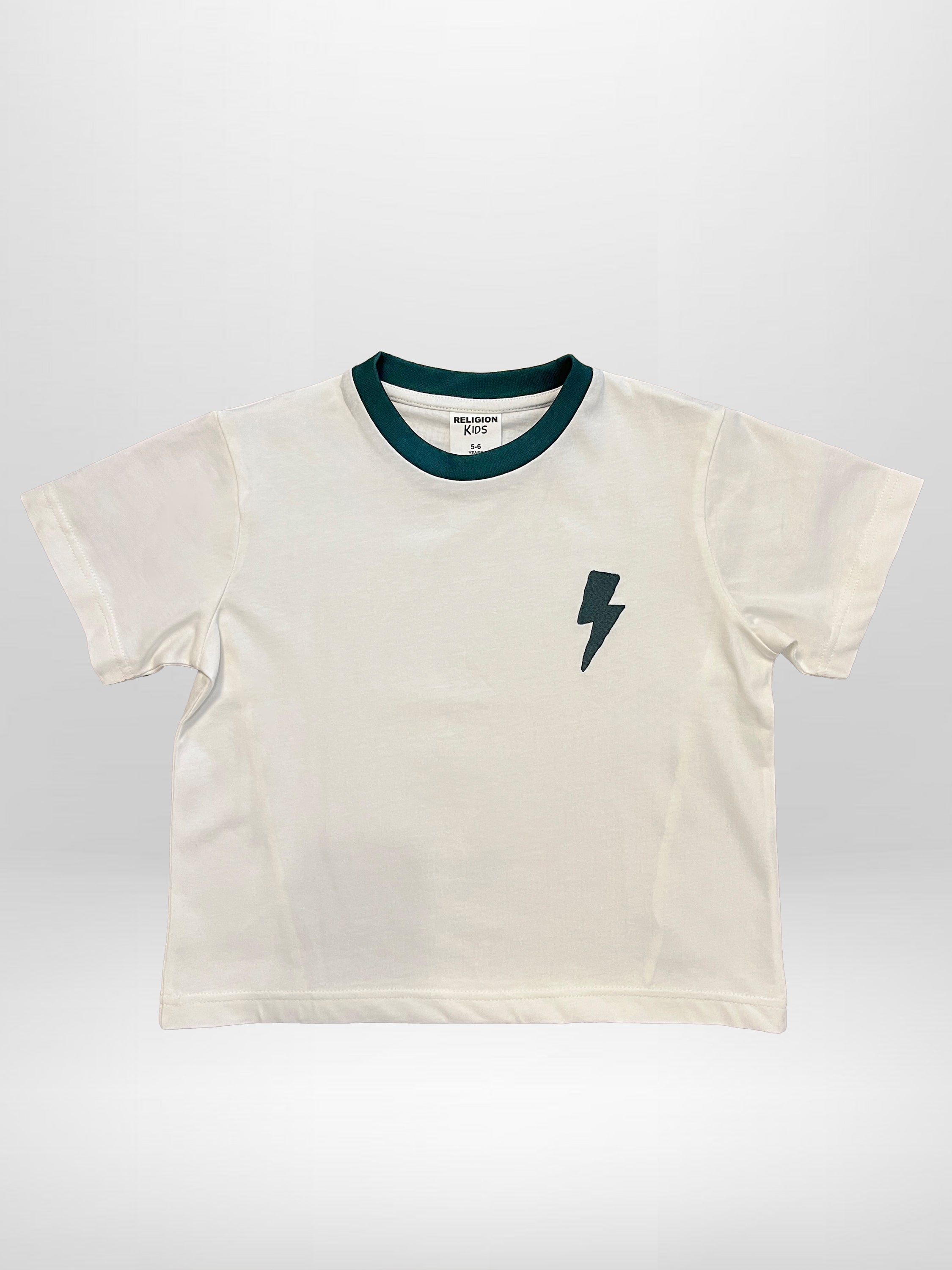 LIGHTNING BOLT GIRLS T-SHIRT BOTTLE GREEN