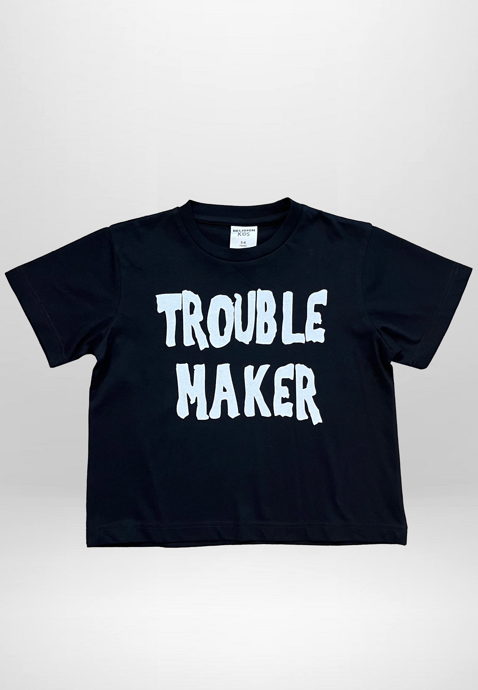 TROUBLE MAKER GIRLS T-SHIRT BLACK