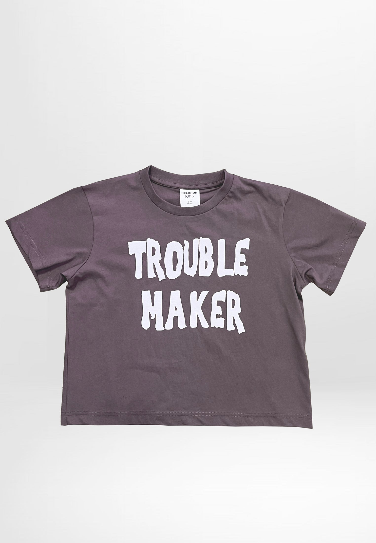 TROUBLE MAKER GIRLS T-SHIRT MAUVE