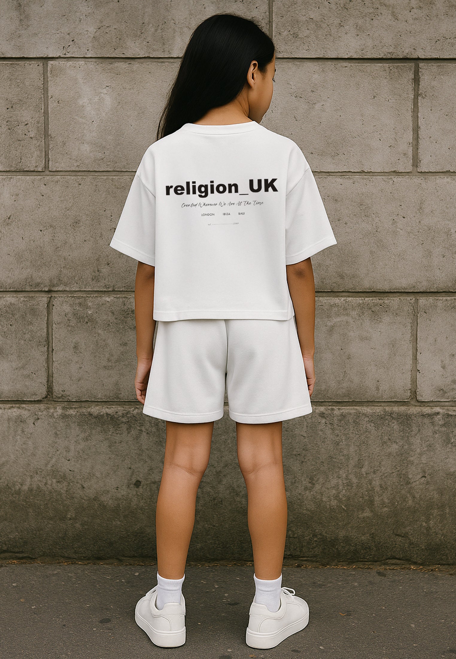 RELIGION GIRLS OVERSIZED T-SHIRT WHITE
