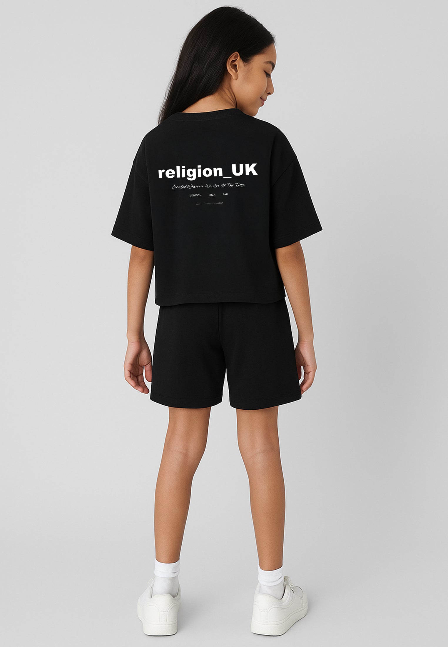 RELIGION GIRLS OVERSIZED T-SHIRT BLACK