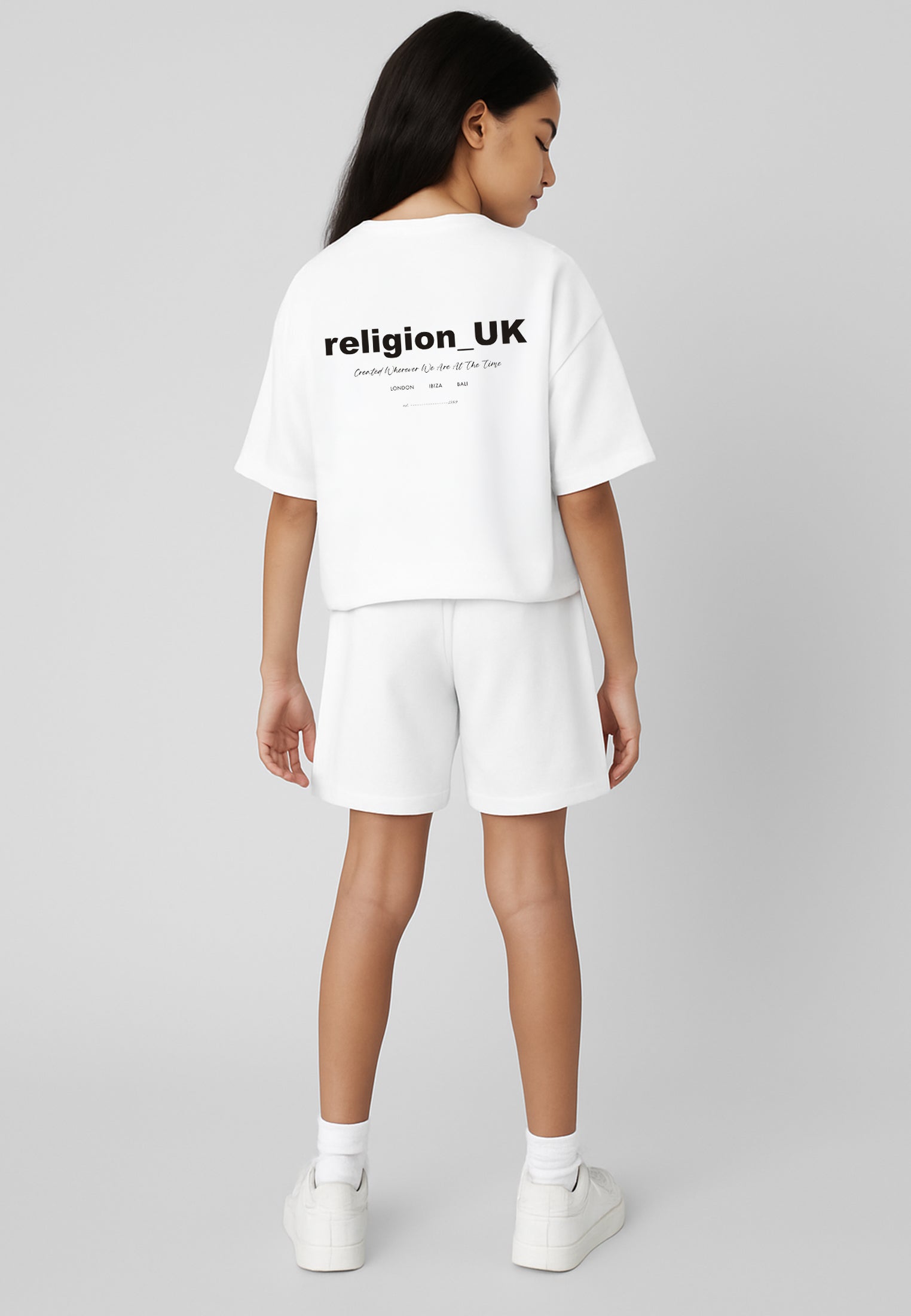 RELIGION GIRLS OVERSIZED T-SHIRT WHITE