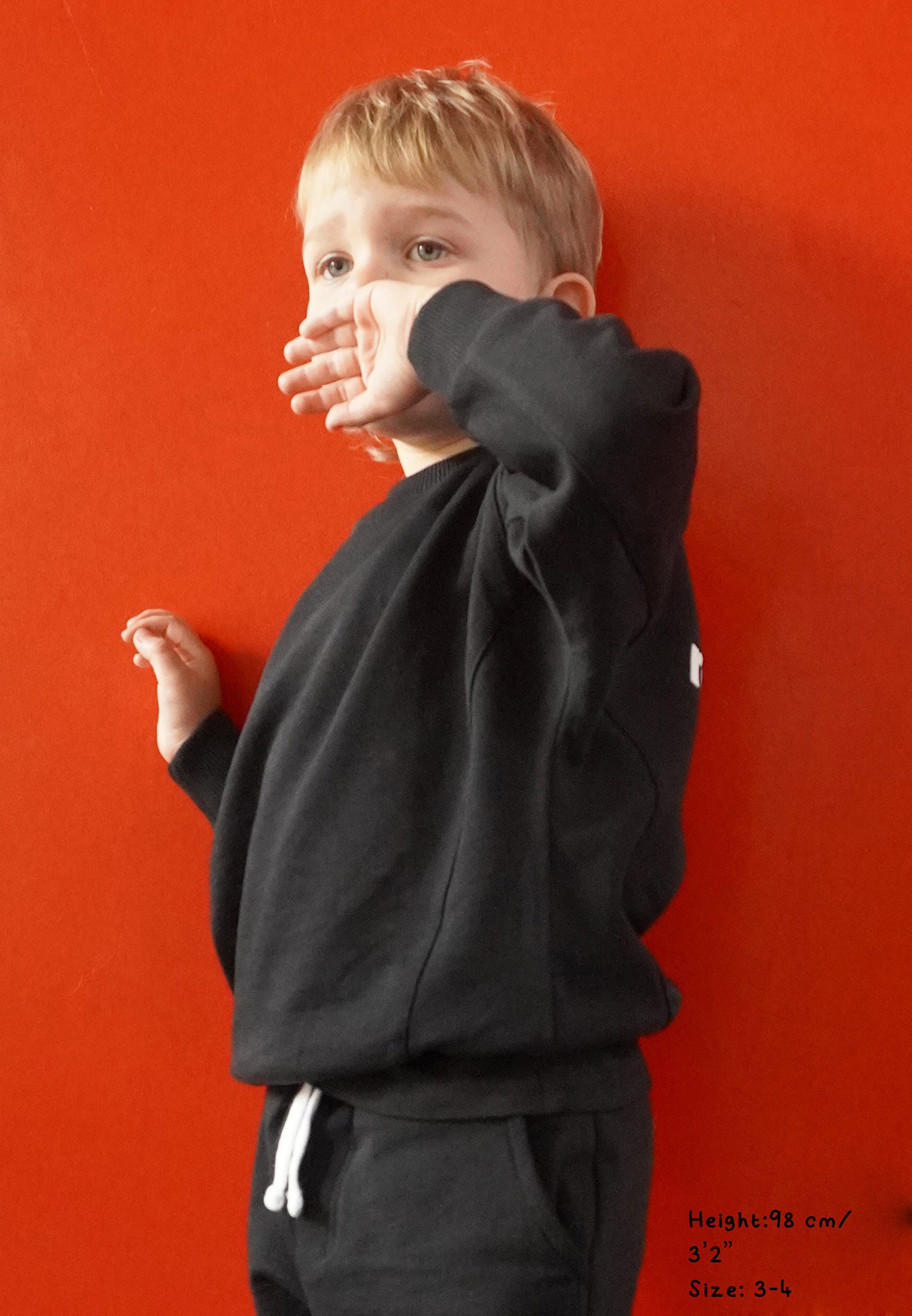 KIDS RELIGION OVERSIZED SWEATSHIRT BLACK