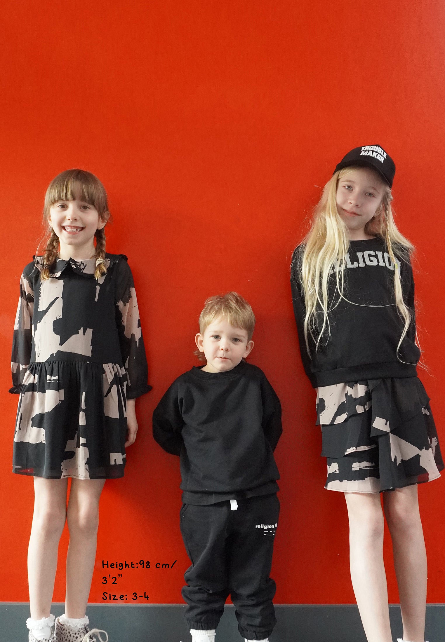 KIDS RELIGION OVERSIZED SWEATSHIRT BLACK