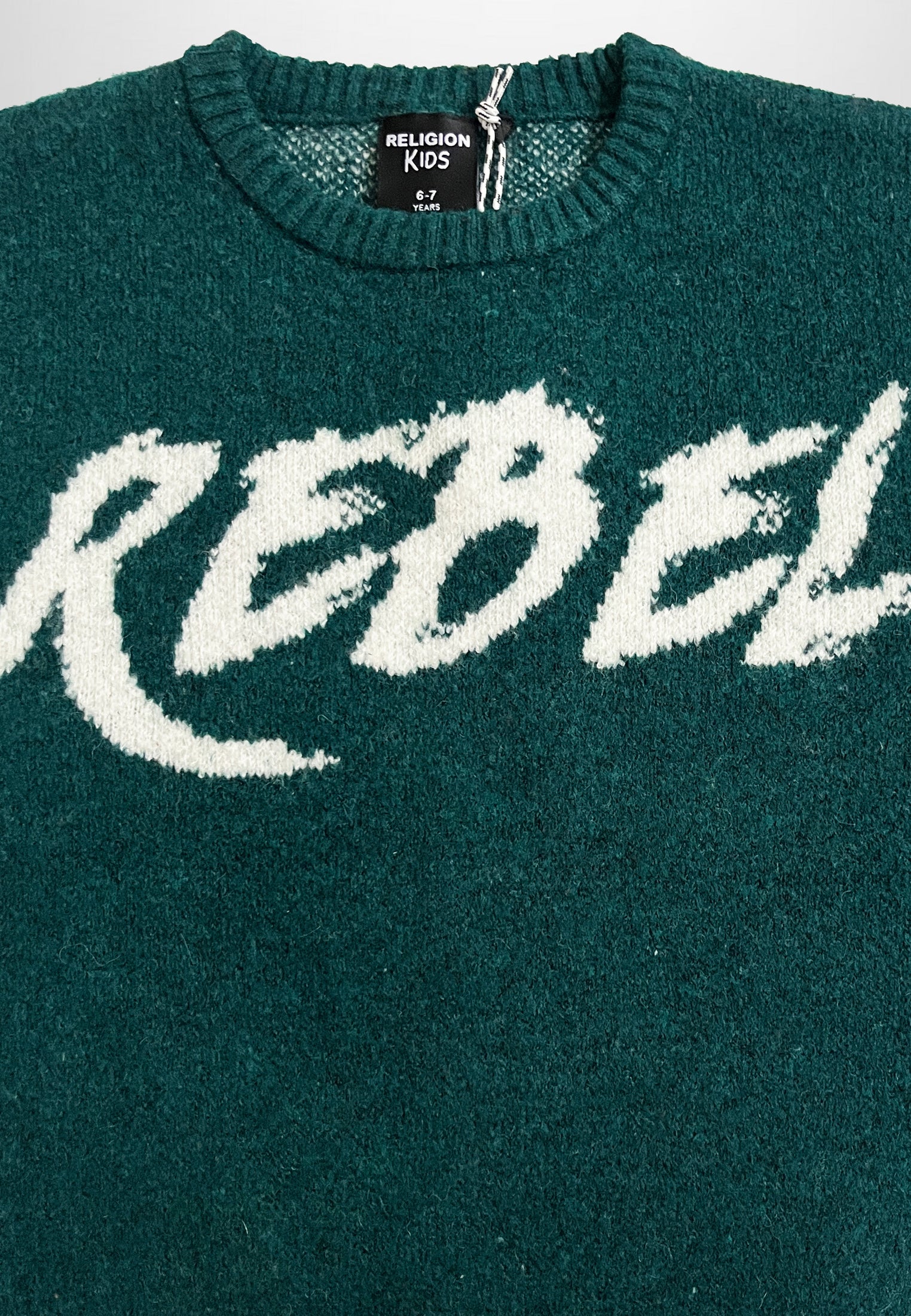 GIRLS REBEL JUMPER FOREST GREEN