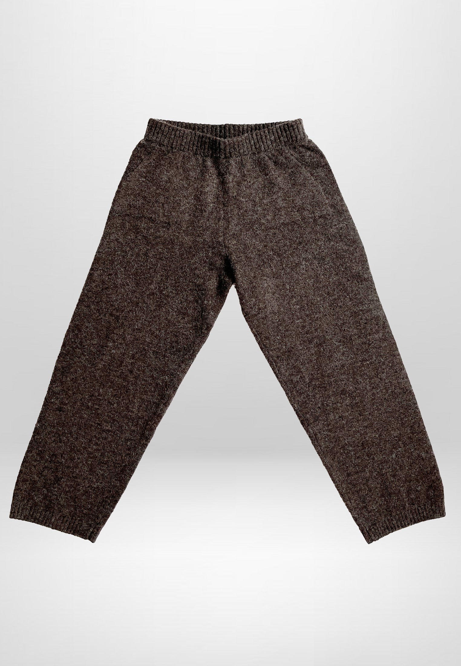 GIRLS SKULLY LOGO PANTS DARK BROWN