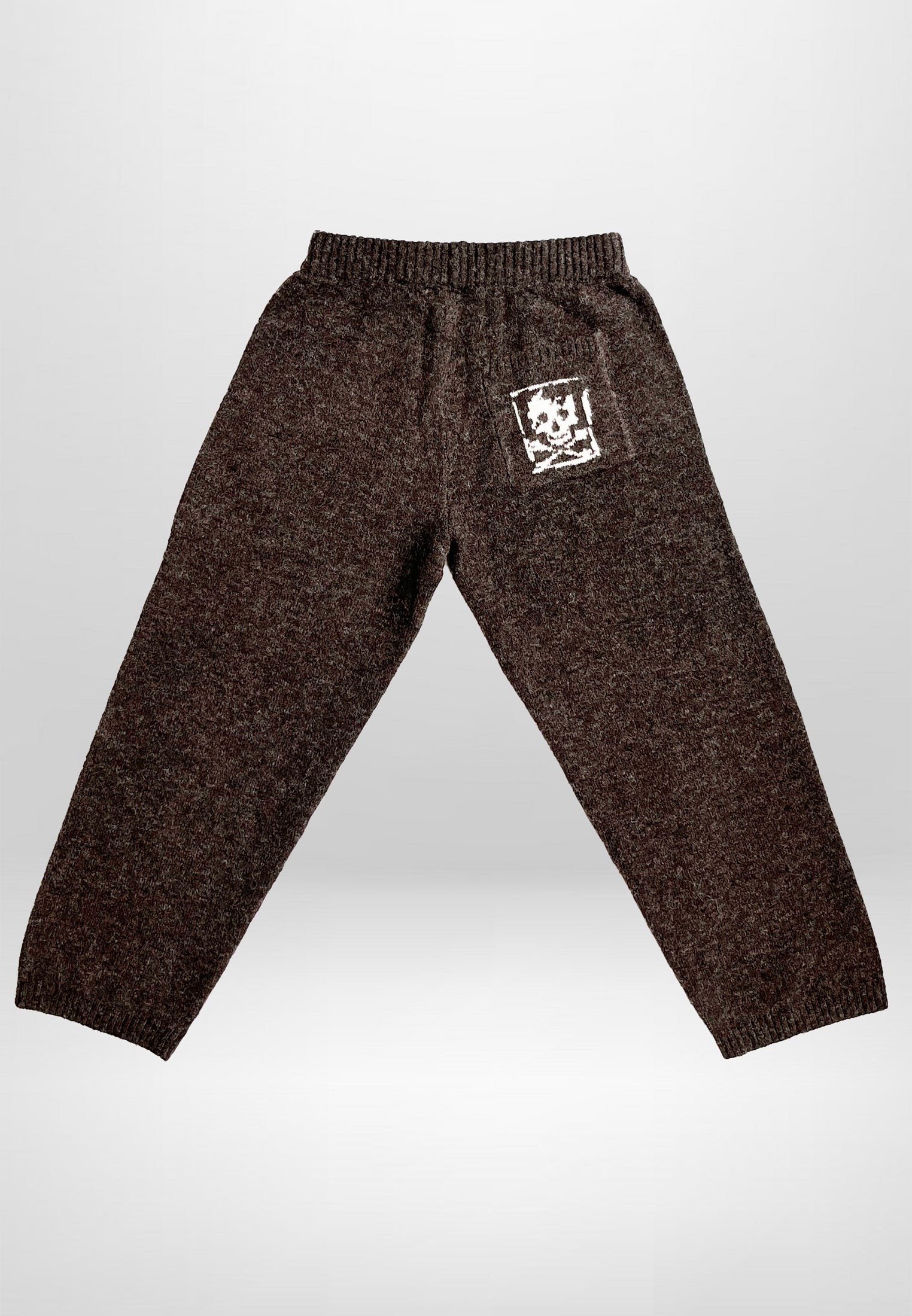 GIRLS SKULLY LOGO PANTS DARK BROWN
