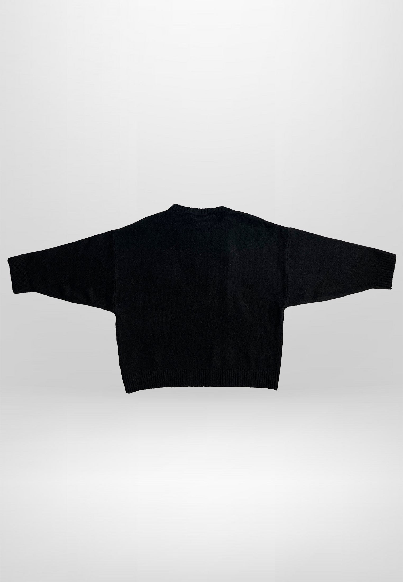 GIRLS SKULLY LOGO JUMPER BLACK