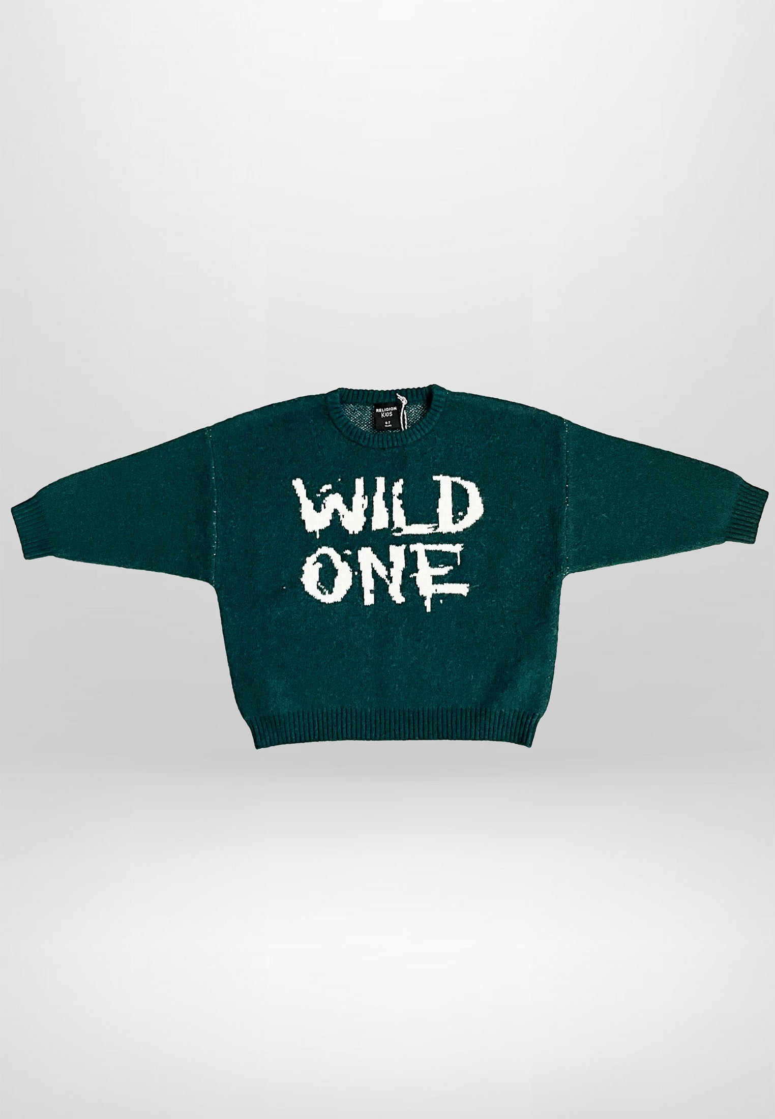 GIRLS WILD ONE JUMPER FOREST GREEN