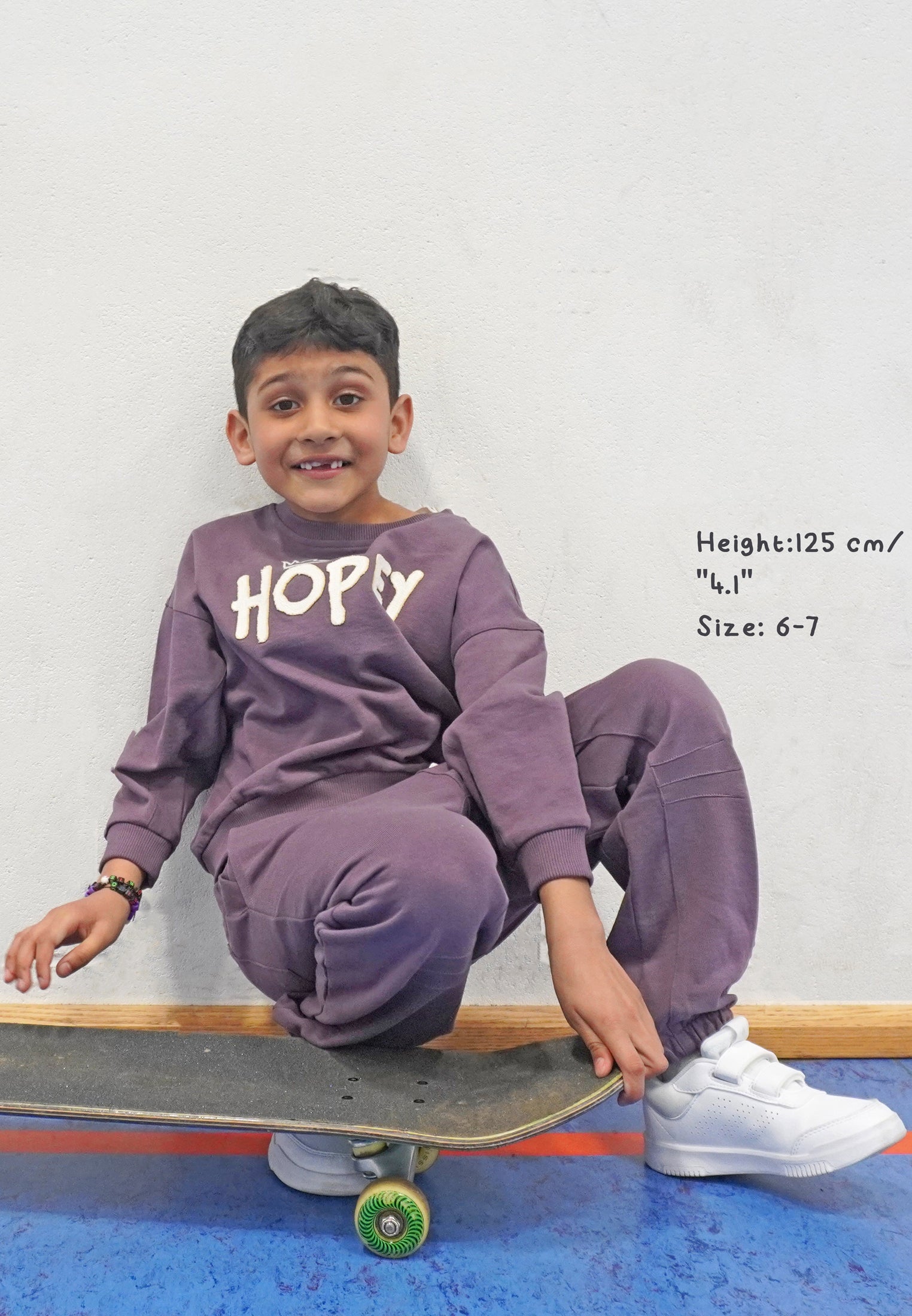 KIDS HOPEY OVERSIZED SWEATSHIRT MAUVE
