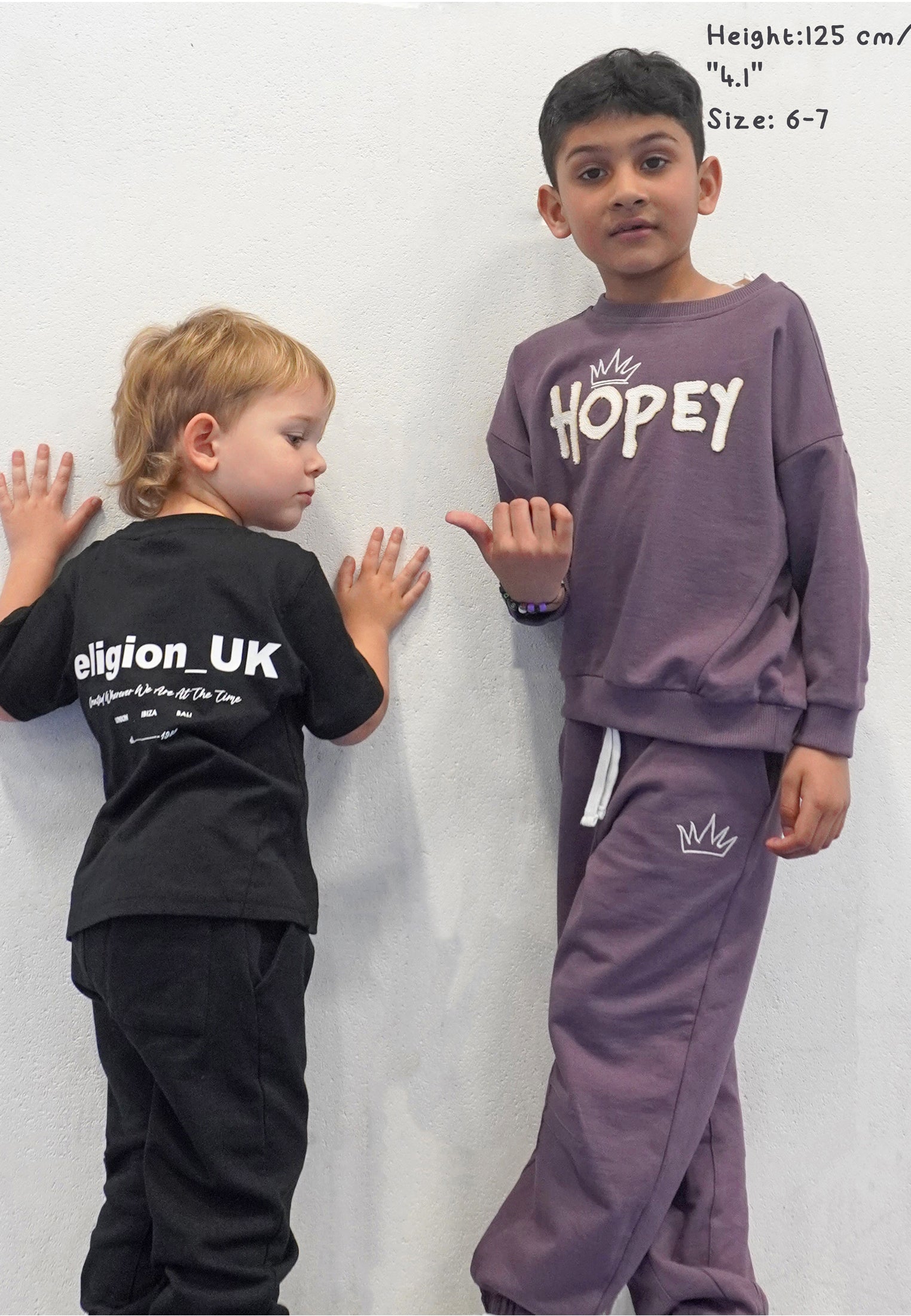 KIDS HOPEY OVERSIZED SWEATSHIRT MAUVE