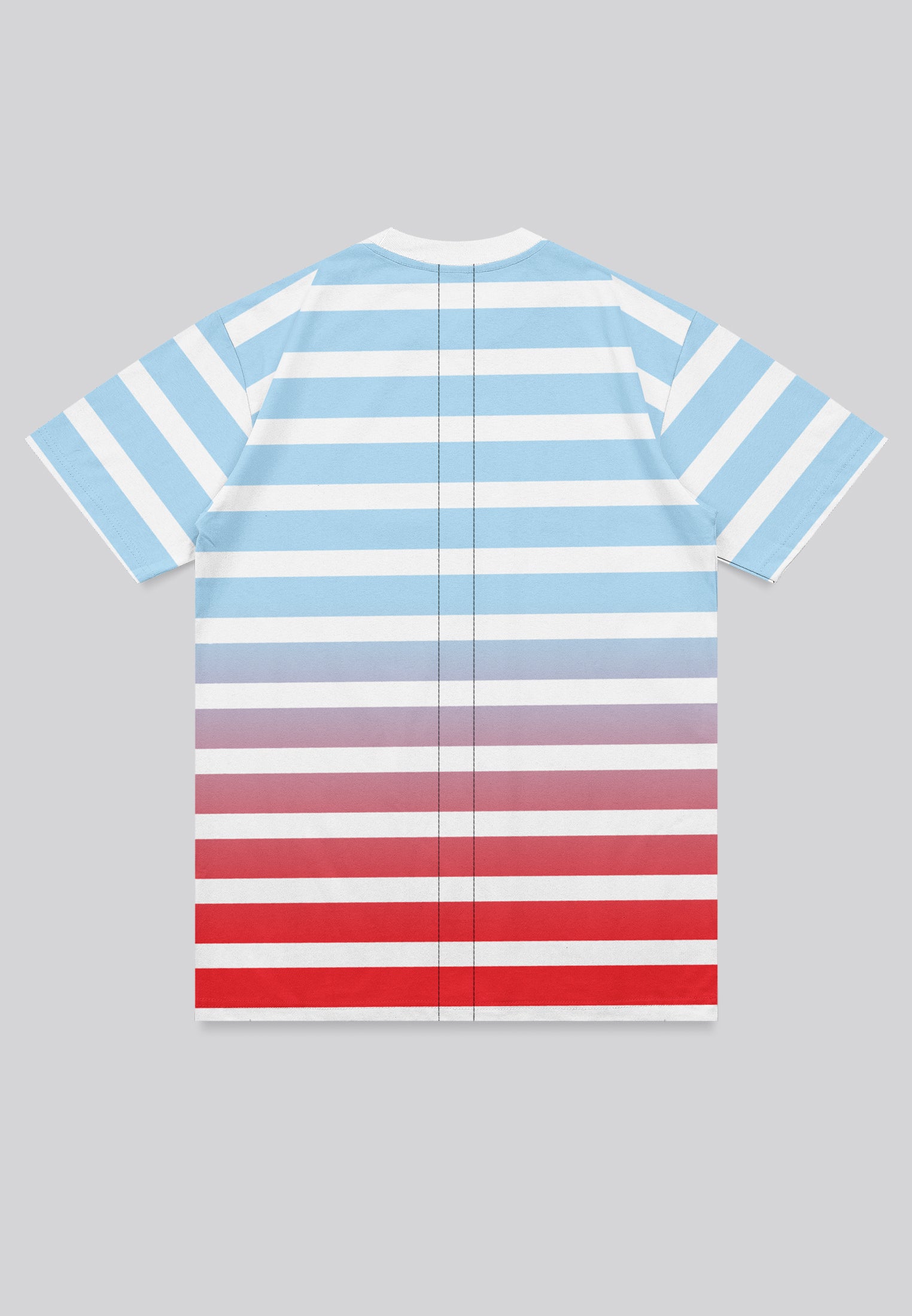 GRADIENT T-SHIRT POWDER BLUE & RED