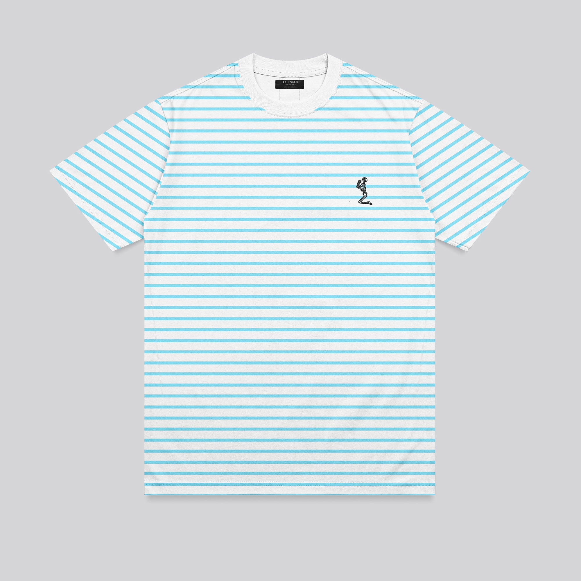 STRIPE T-SHIRT POWDER BLUE