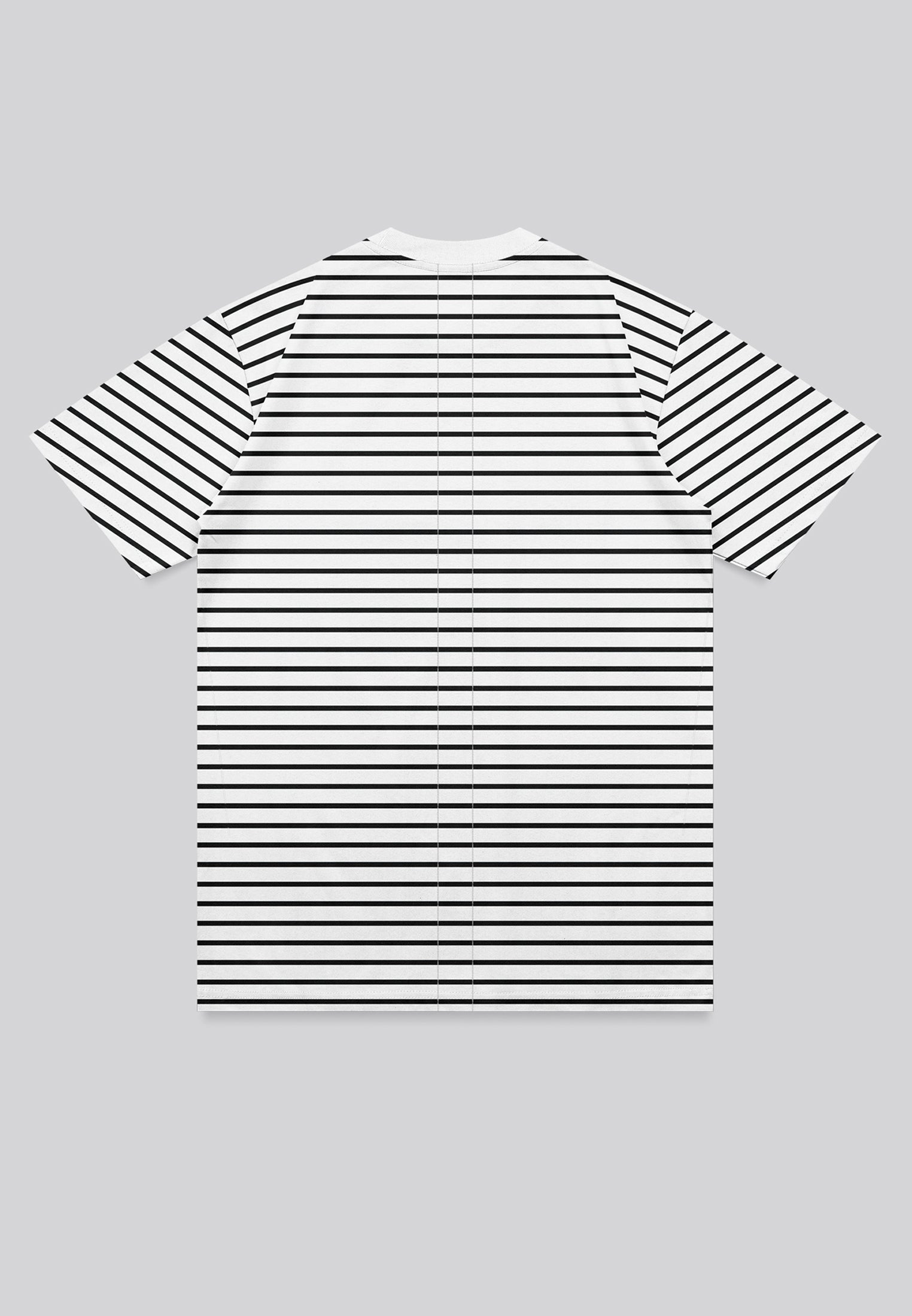 STRIPE T-SHIRT WASHED BLACK