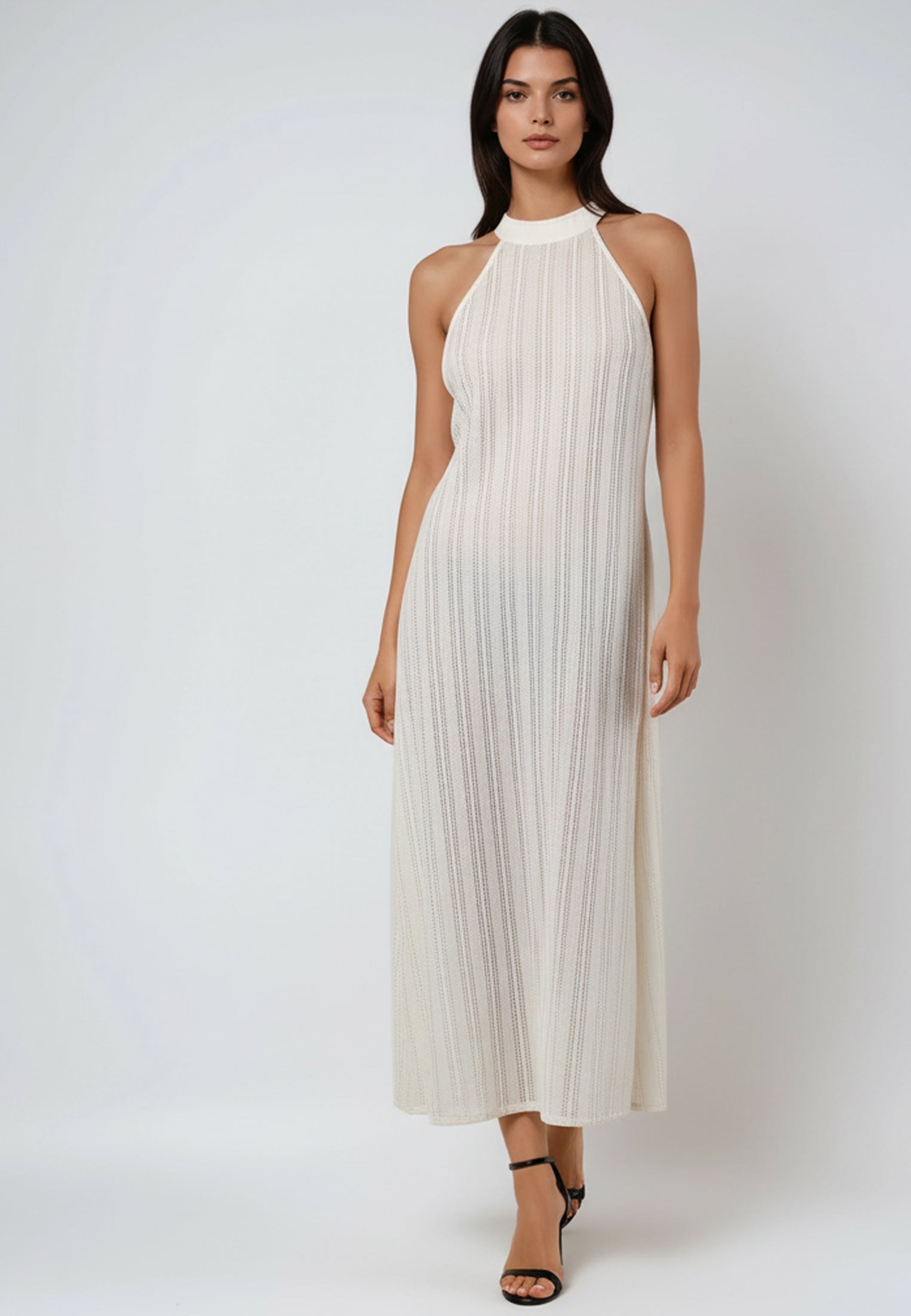 CRUSH DRESS WHITE