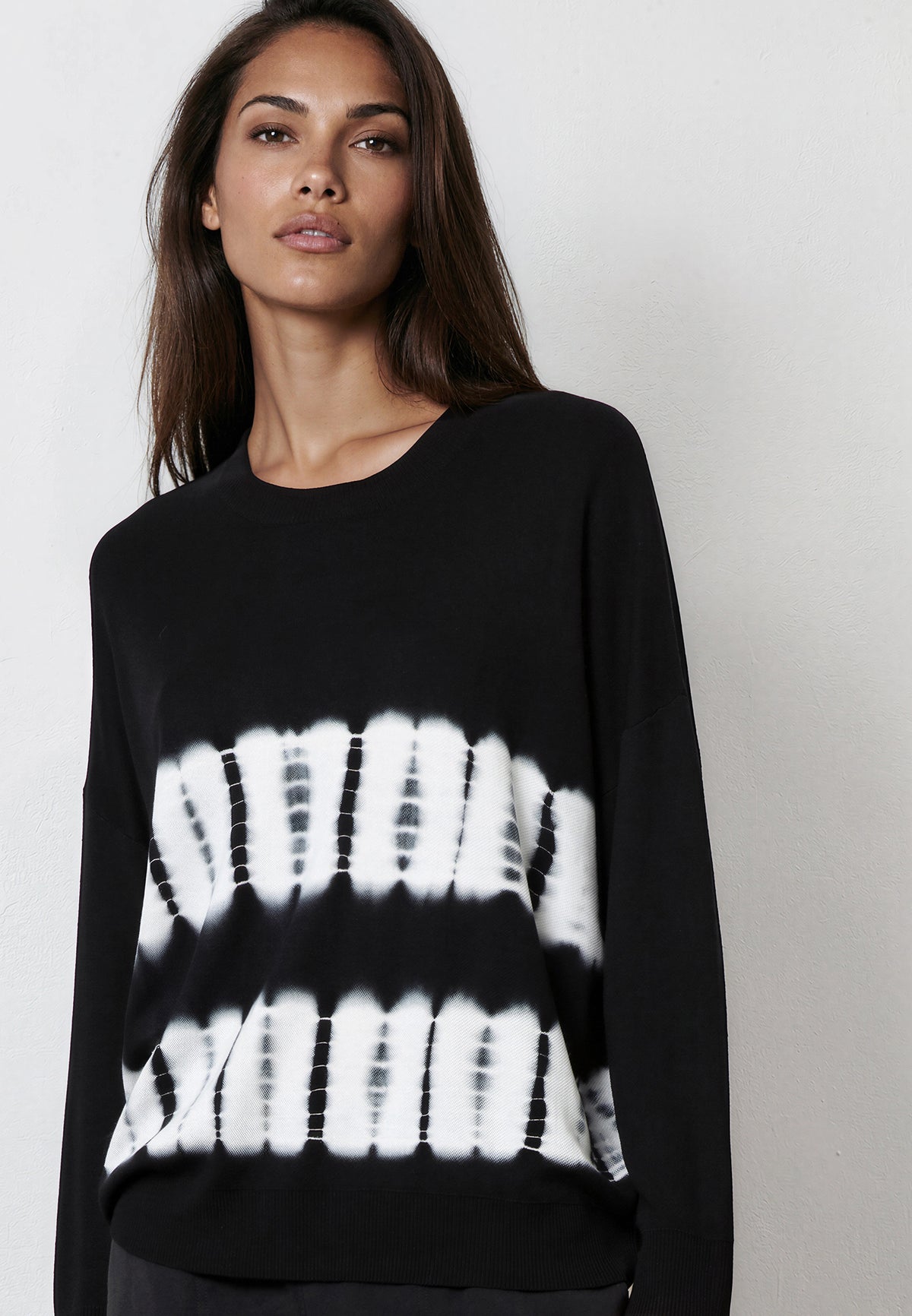 FADE TIE DYE COTTON JUMPER FADE PRINT