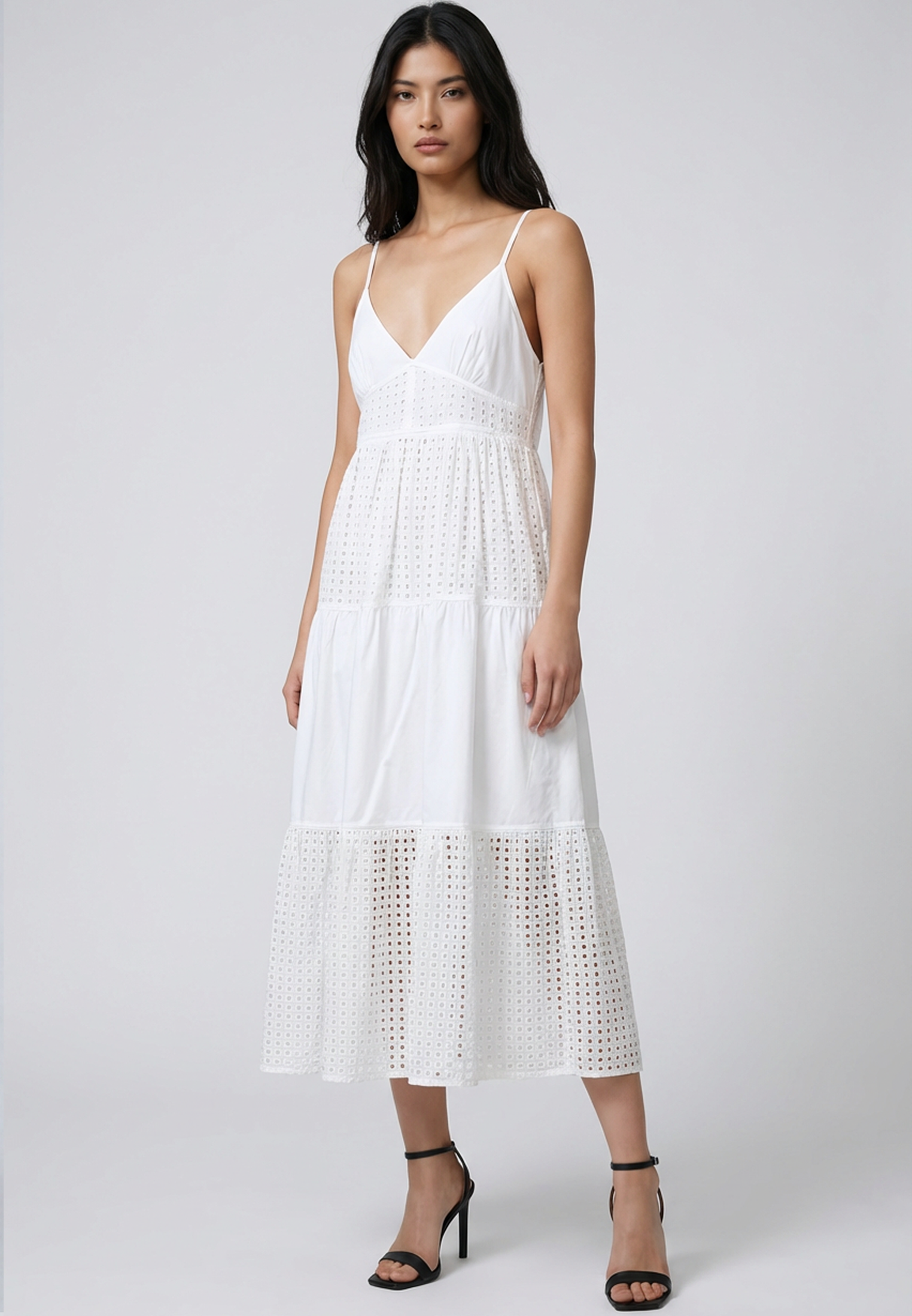 ONYX DRESS WHITE BRODERIE