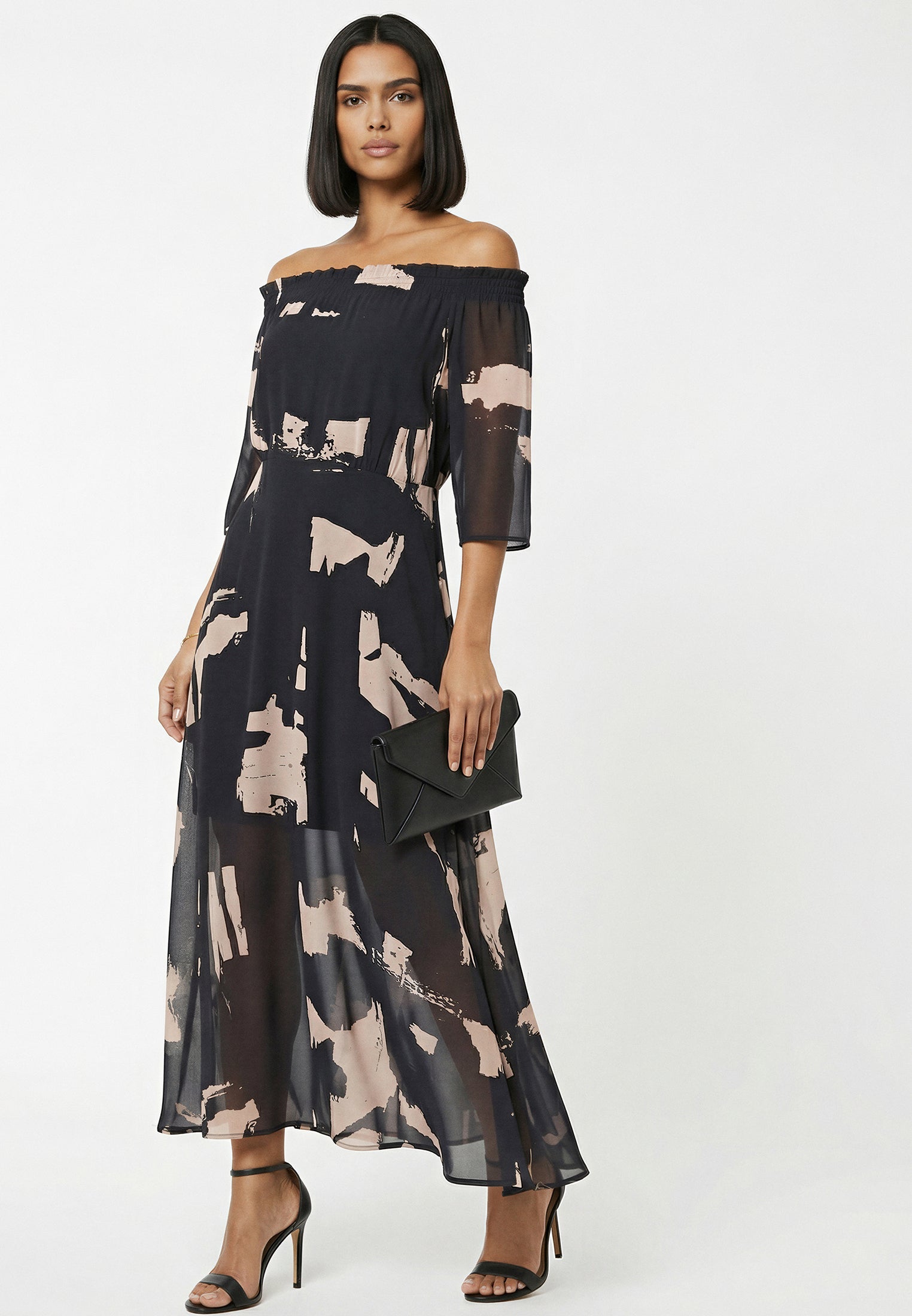 LOVELY OFF THE SHOULDER DRESS FACADE