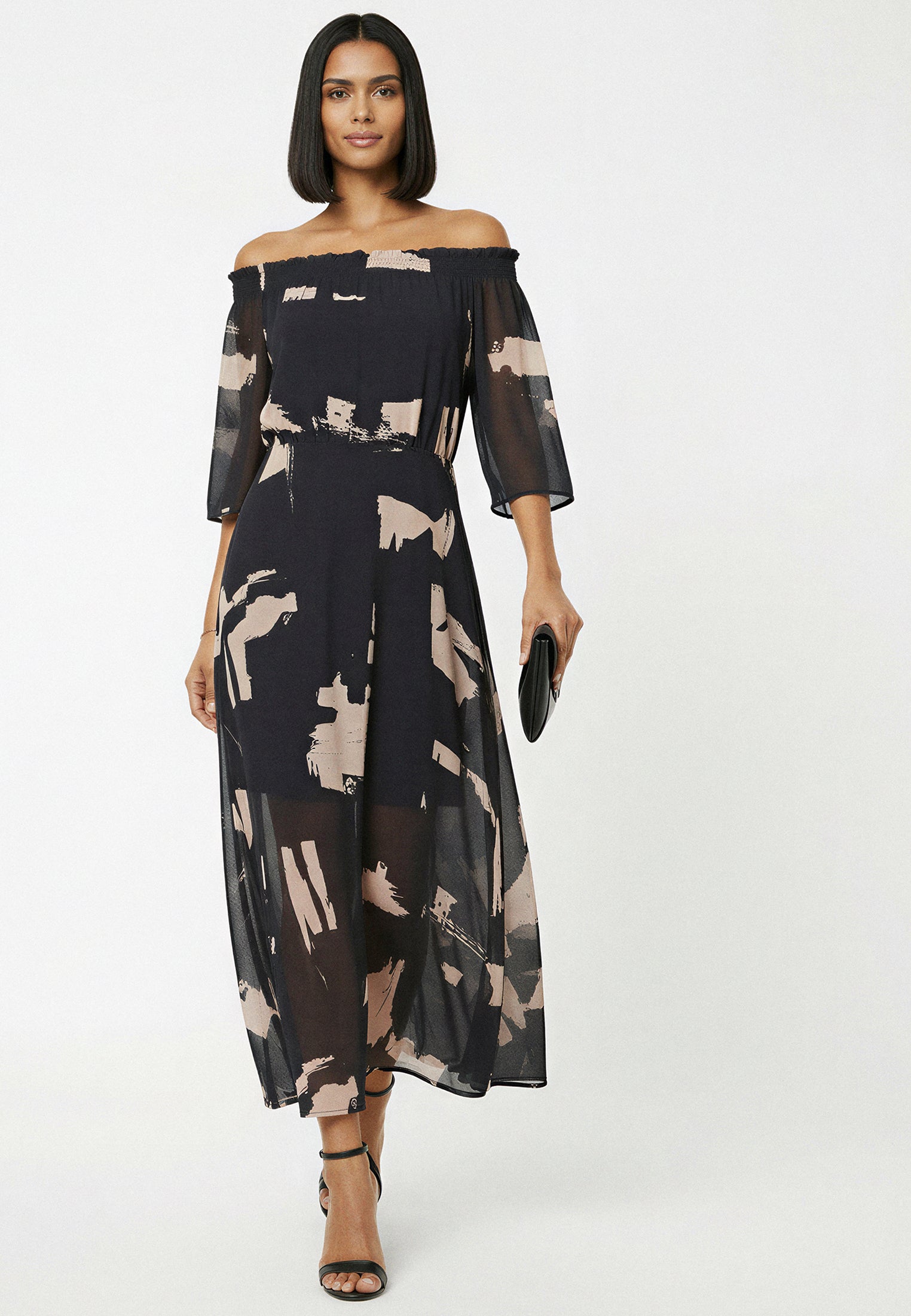 LOVELY OFF THE SHOULDER DRESS FACADE