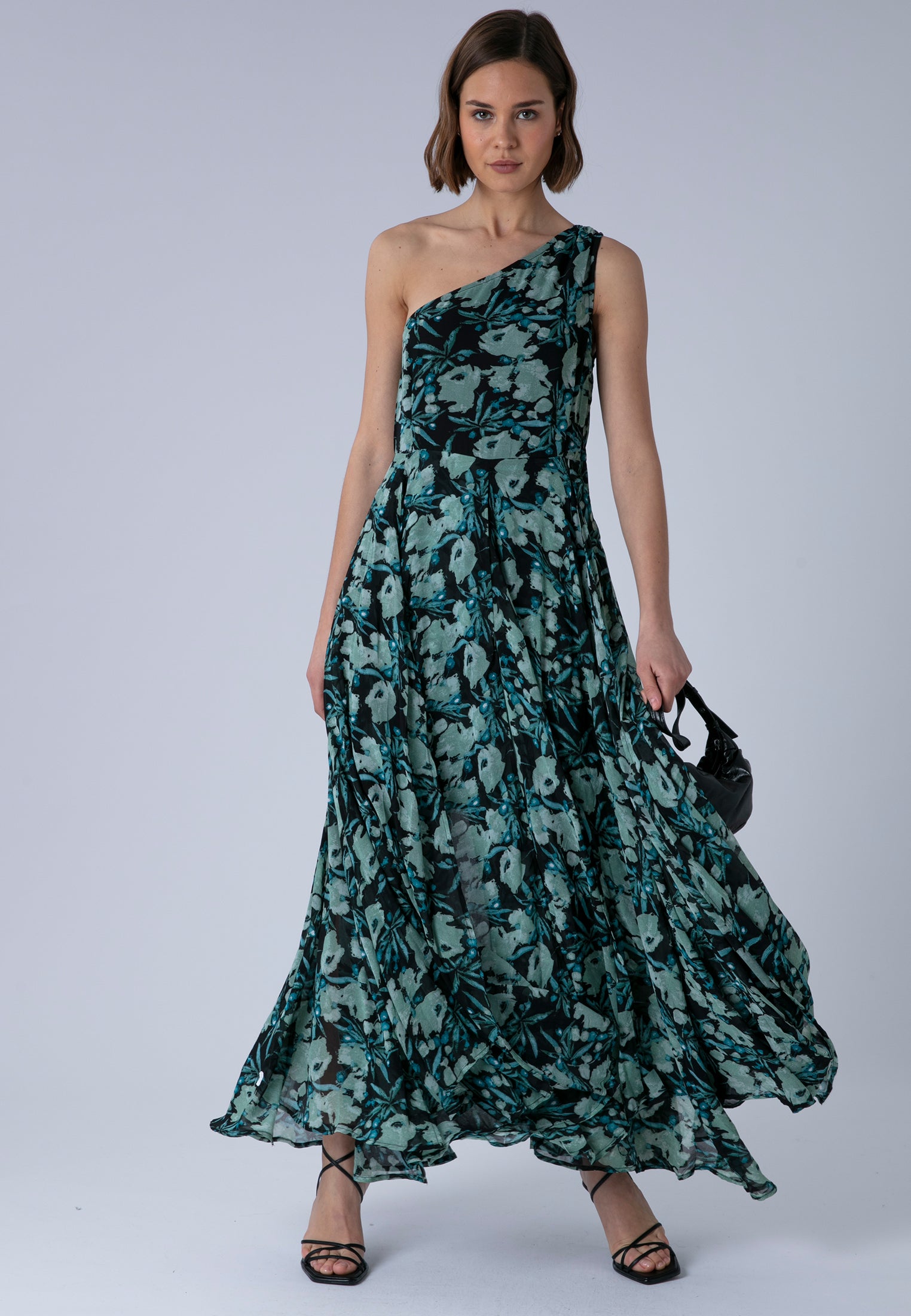 RELIGION Signature Green Floral Maxi Dress RELIGION Signature Green Floral Maxi Dress