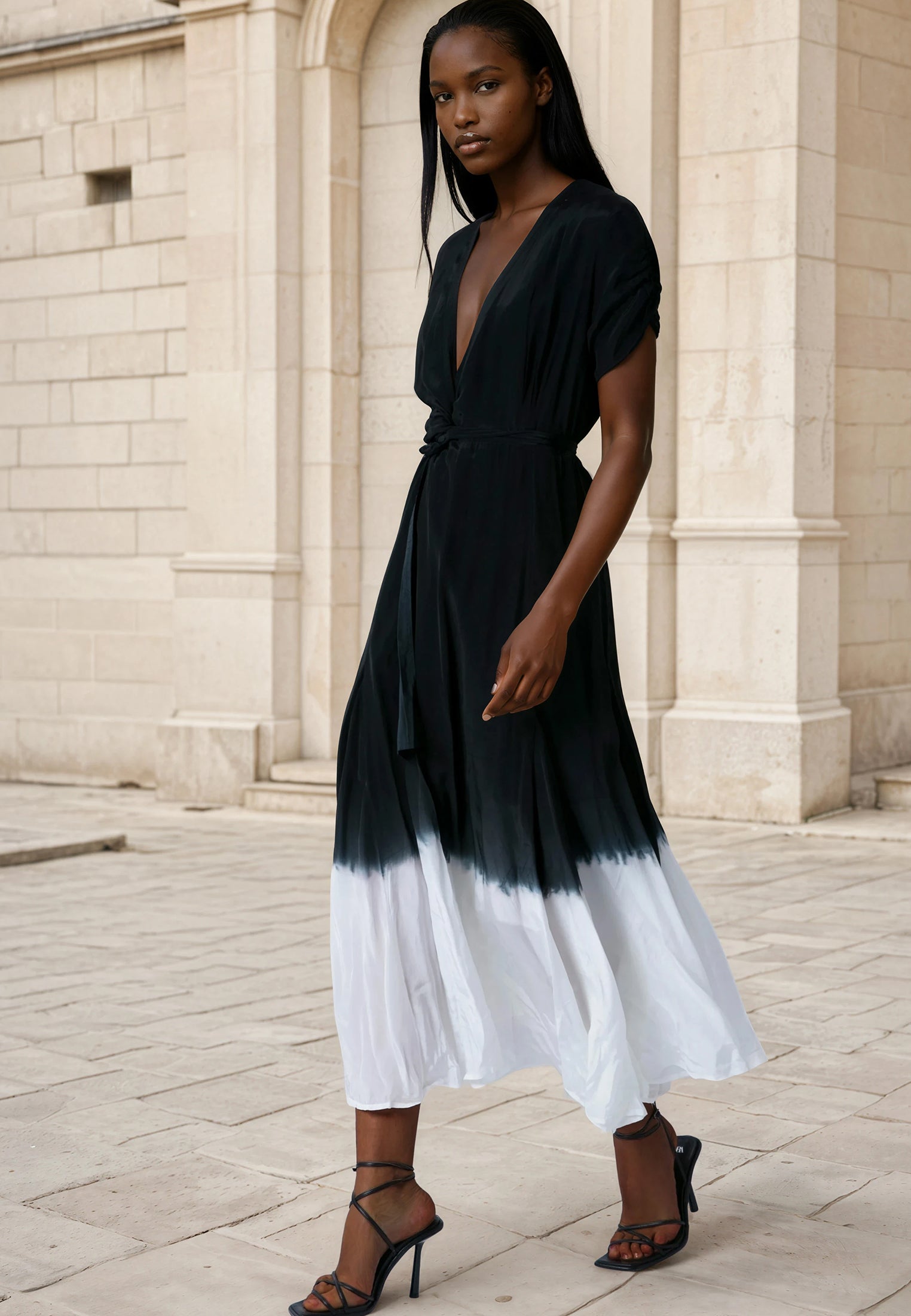 SOLSTICE MAXI DRESS DIP DYE