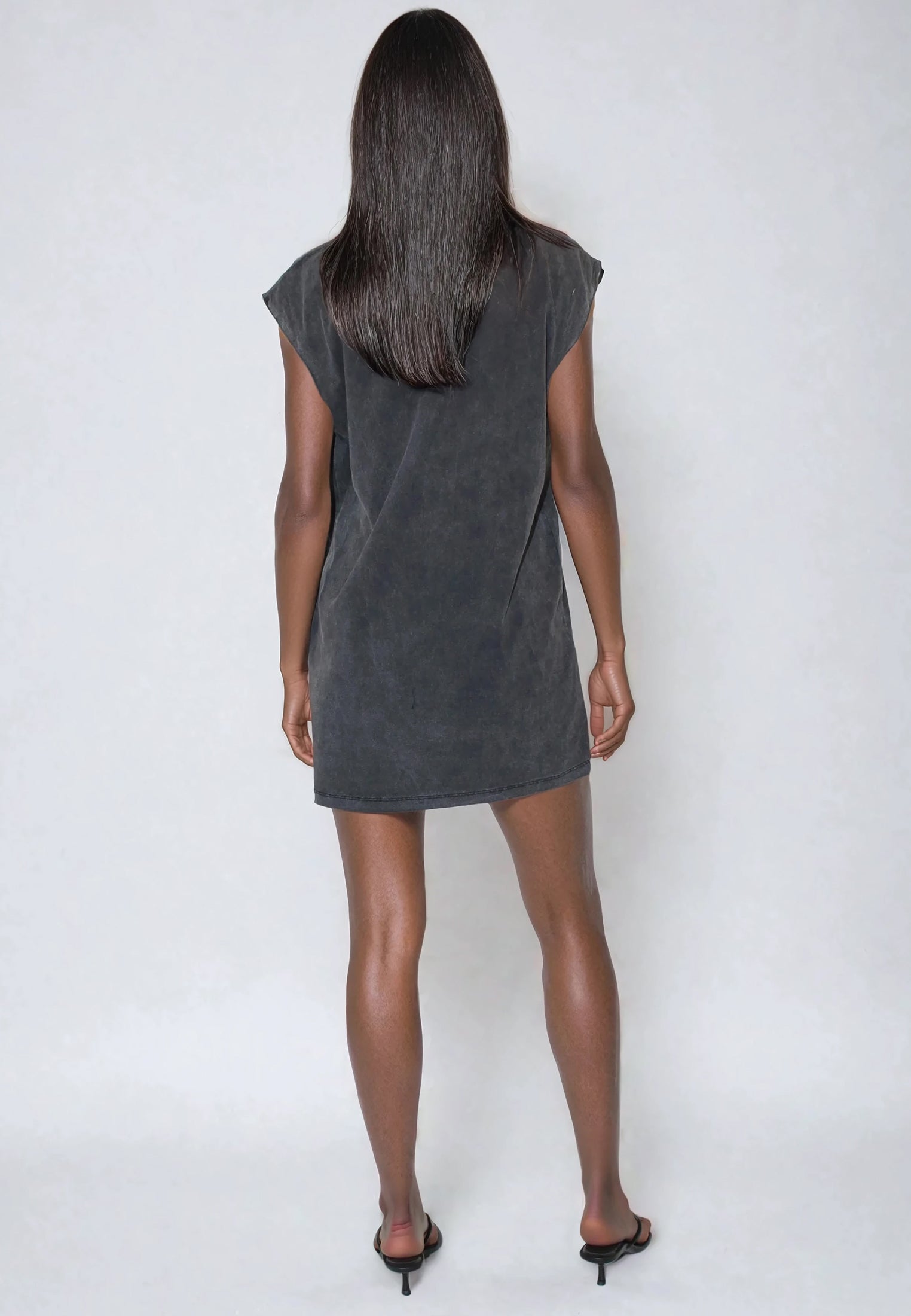 BEADED MINI DRESS VINTAGE BLACK