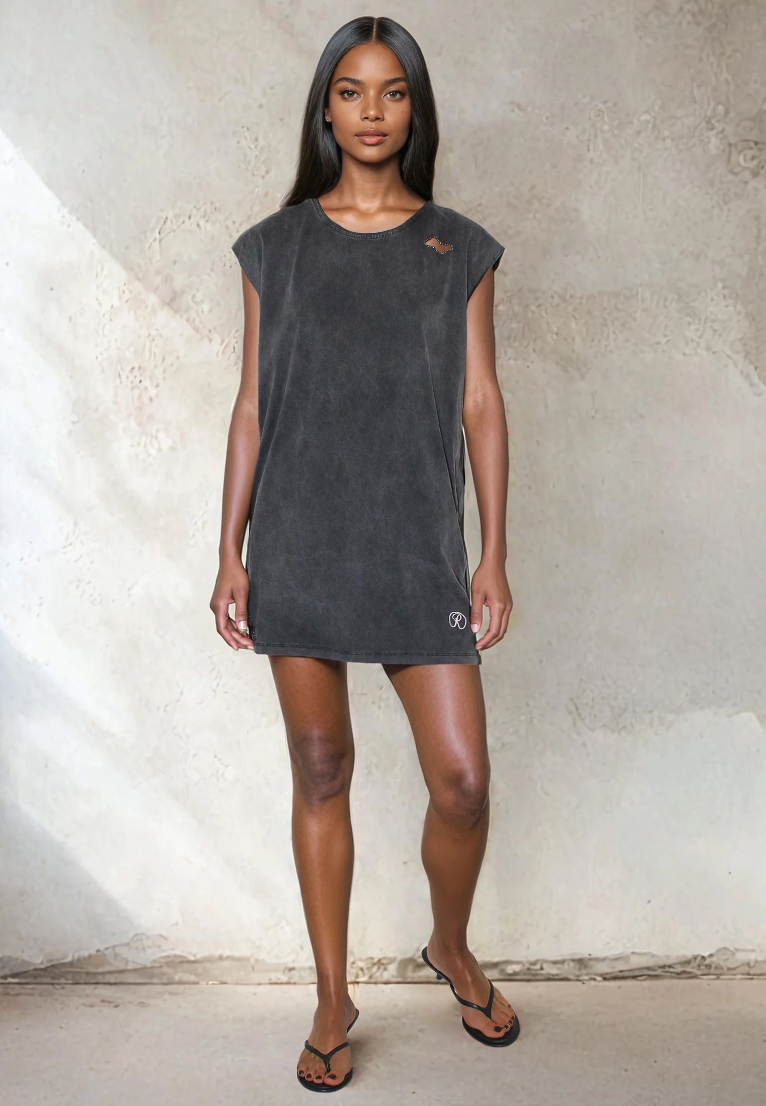 RELIGION Beaded Mini Black Dress RELIGION Beaded Mini Black Dress