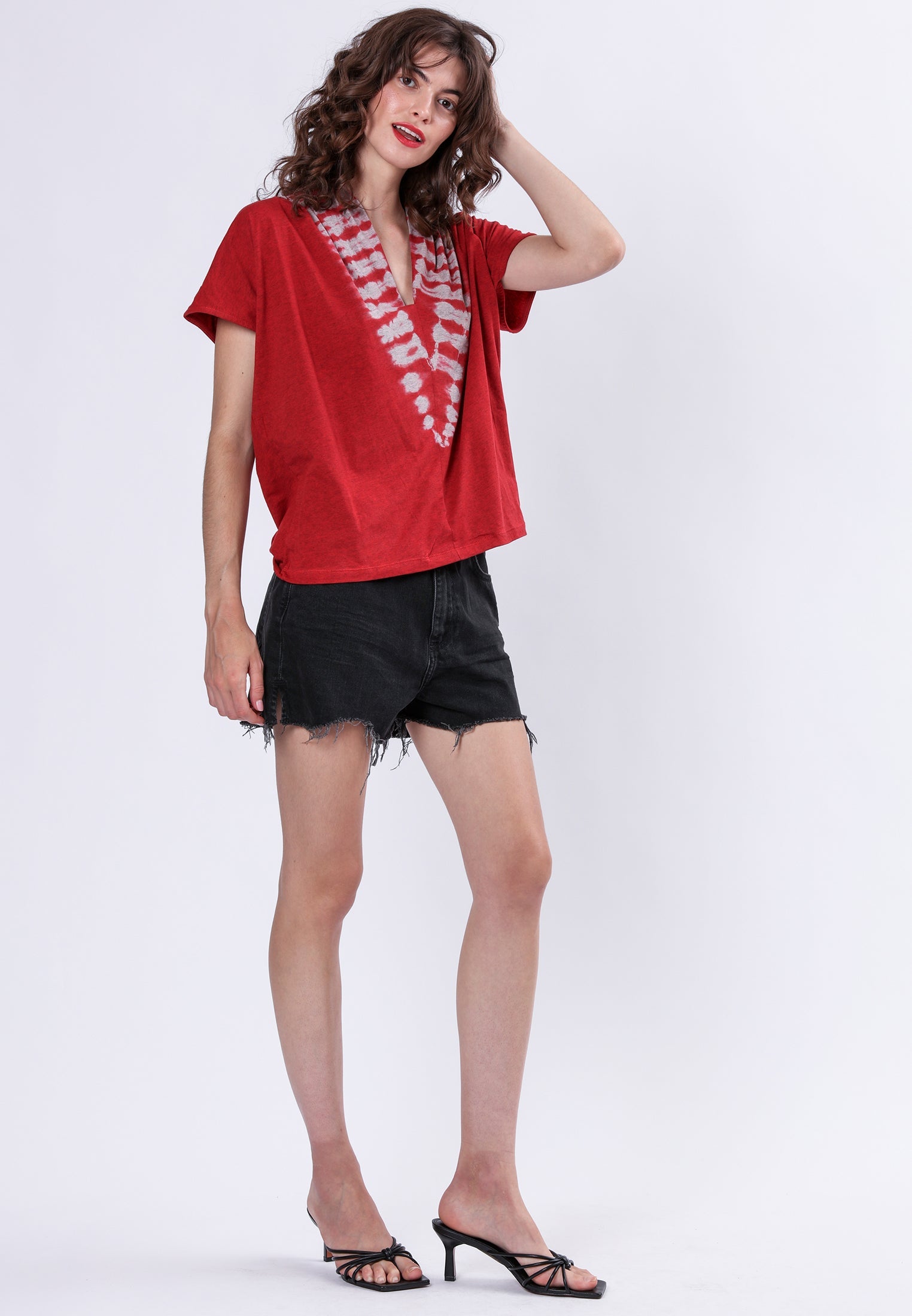 FOREVER TOP BRICK RED & MAUVE