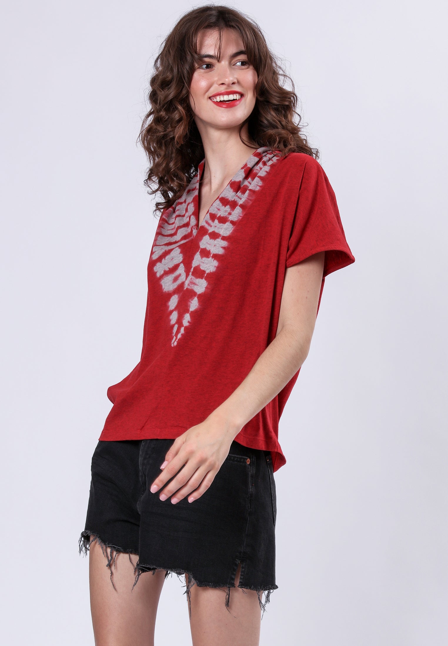 FOREVER TOP BRICK RED & MAUVE