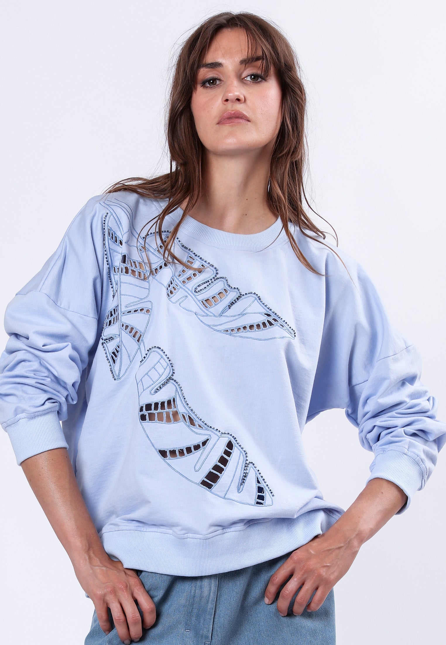 PERIDOT SWEAT PALE BLUE