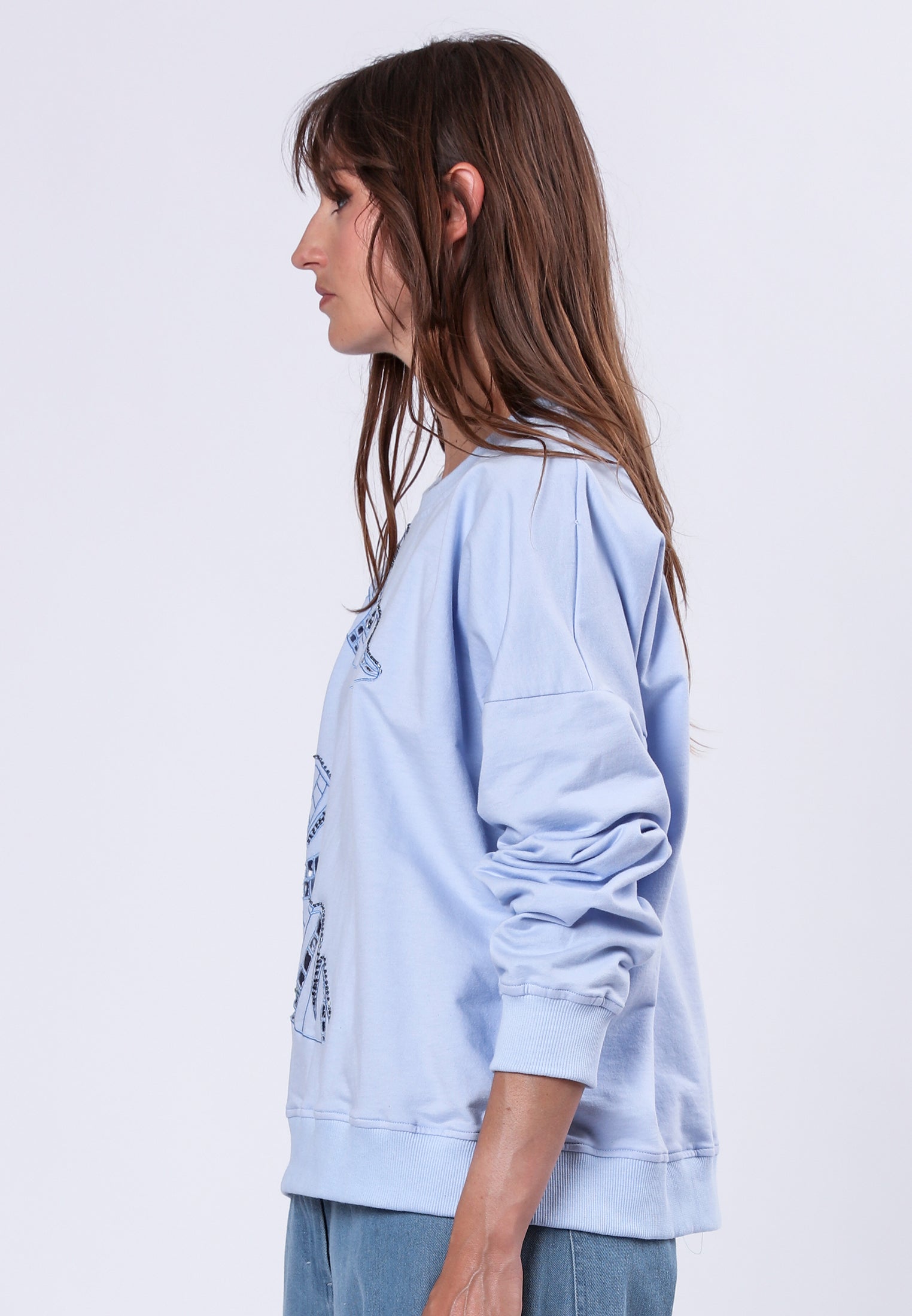 PERIDOT SWEAT PALE BLUE