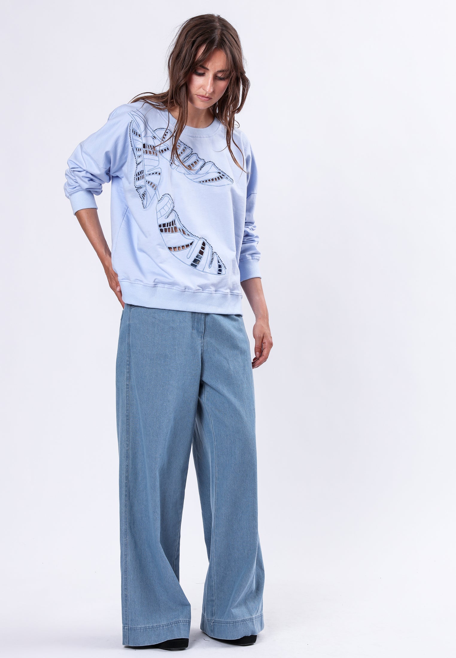 PERIDOT SWEAT PALE BLUE