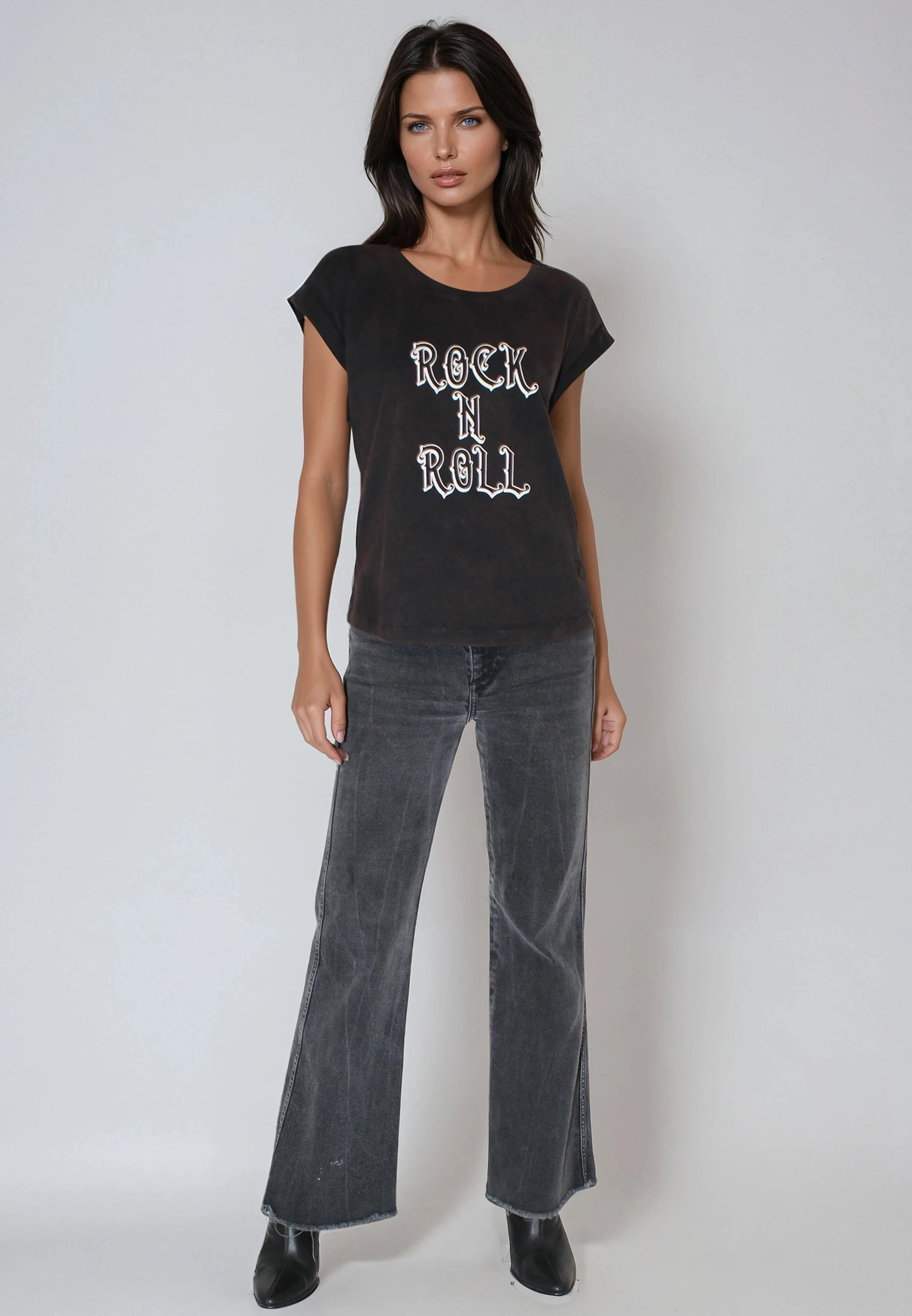 ROLLED CAP SLEEVE CHOCOLATE RUST