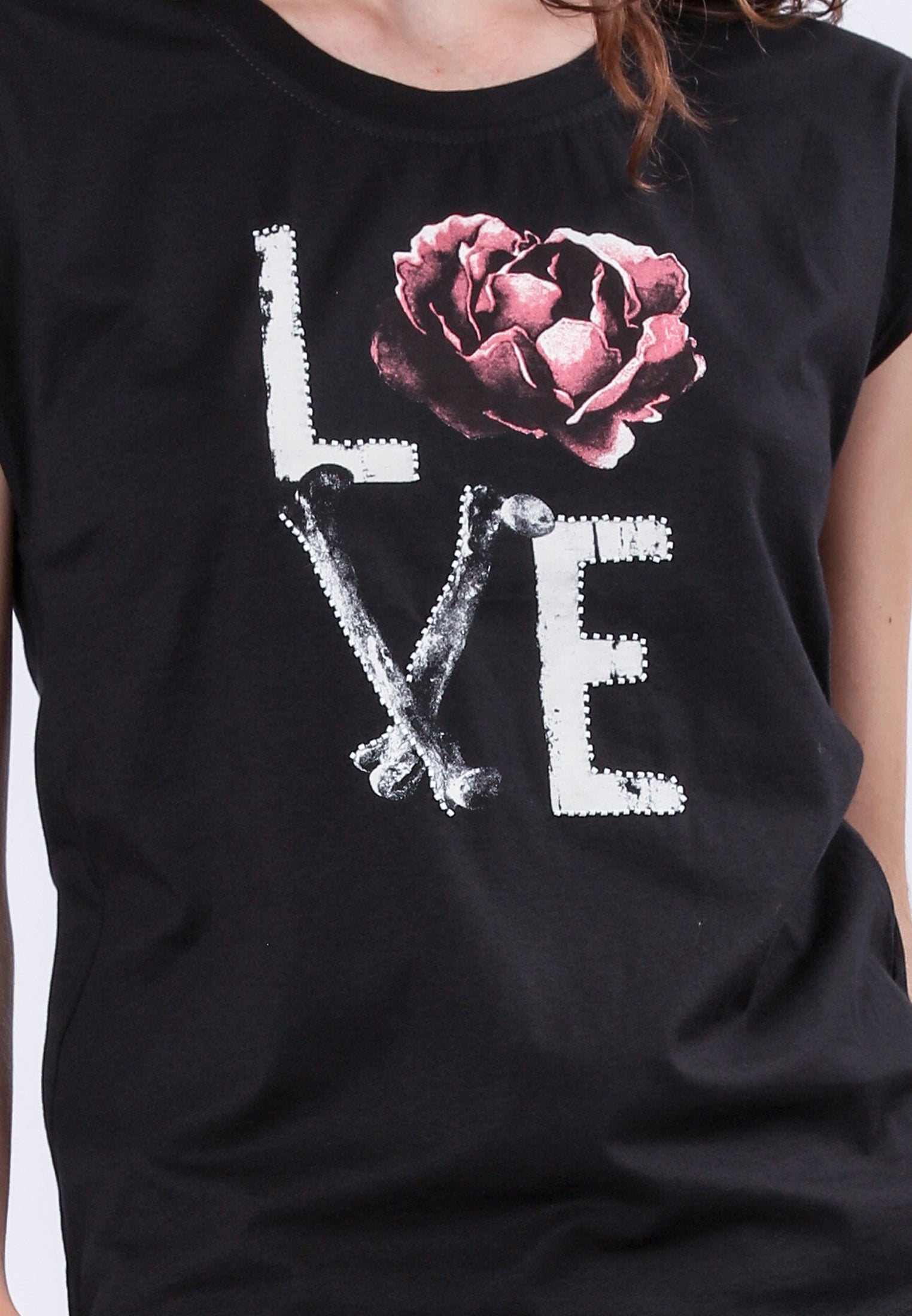SPIRIT T-SHIRT LOVE BLACK