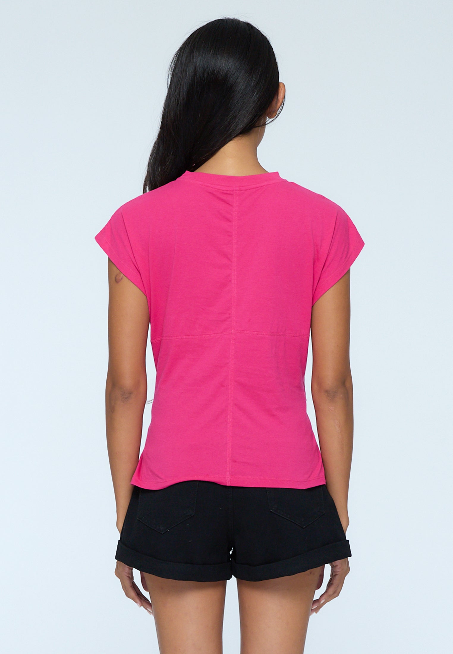 TIME T-SHIRT HOT PINK