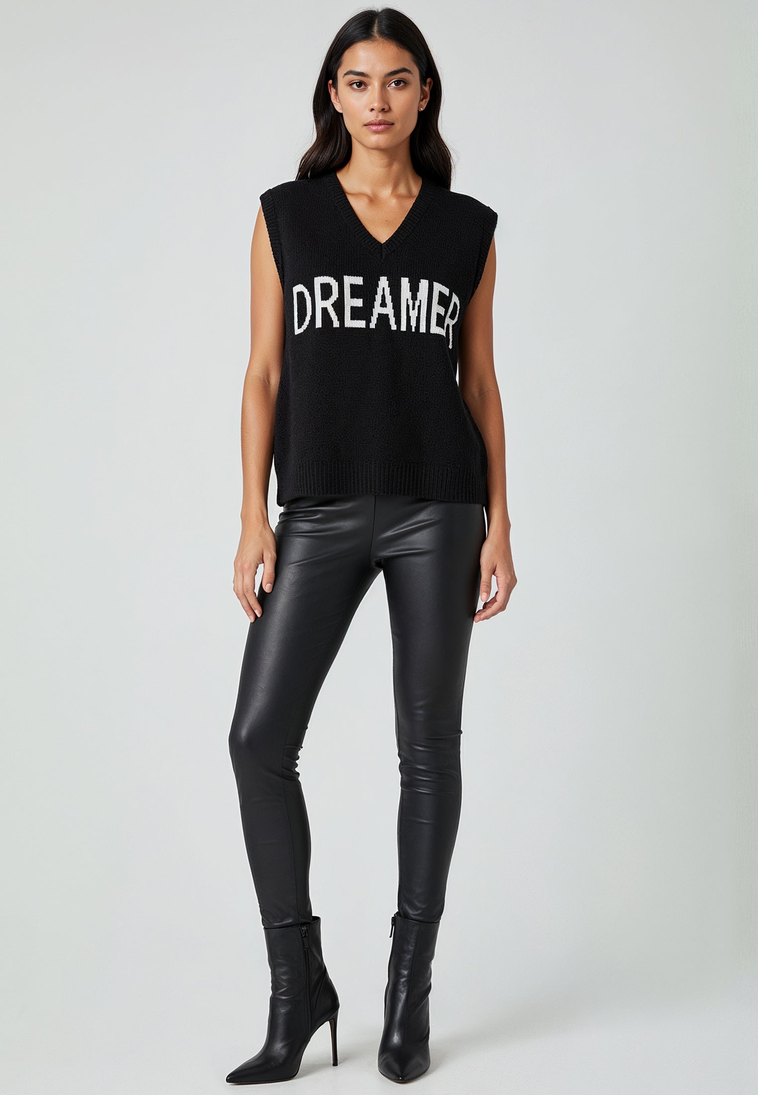 REBEL DREAMER SWEATER VEST BLACK