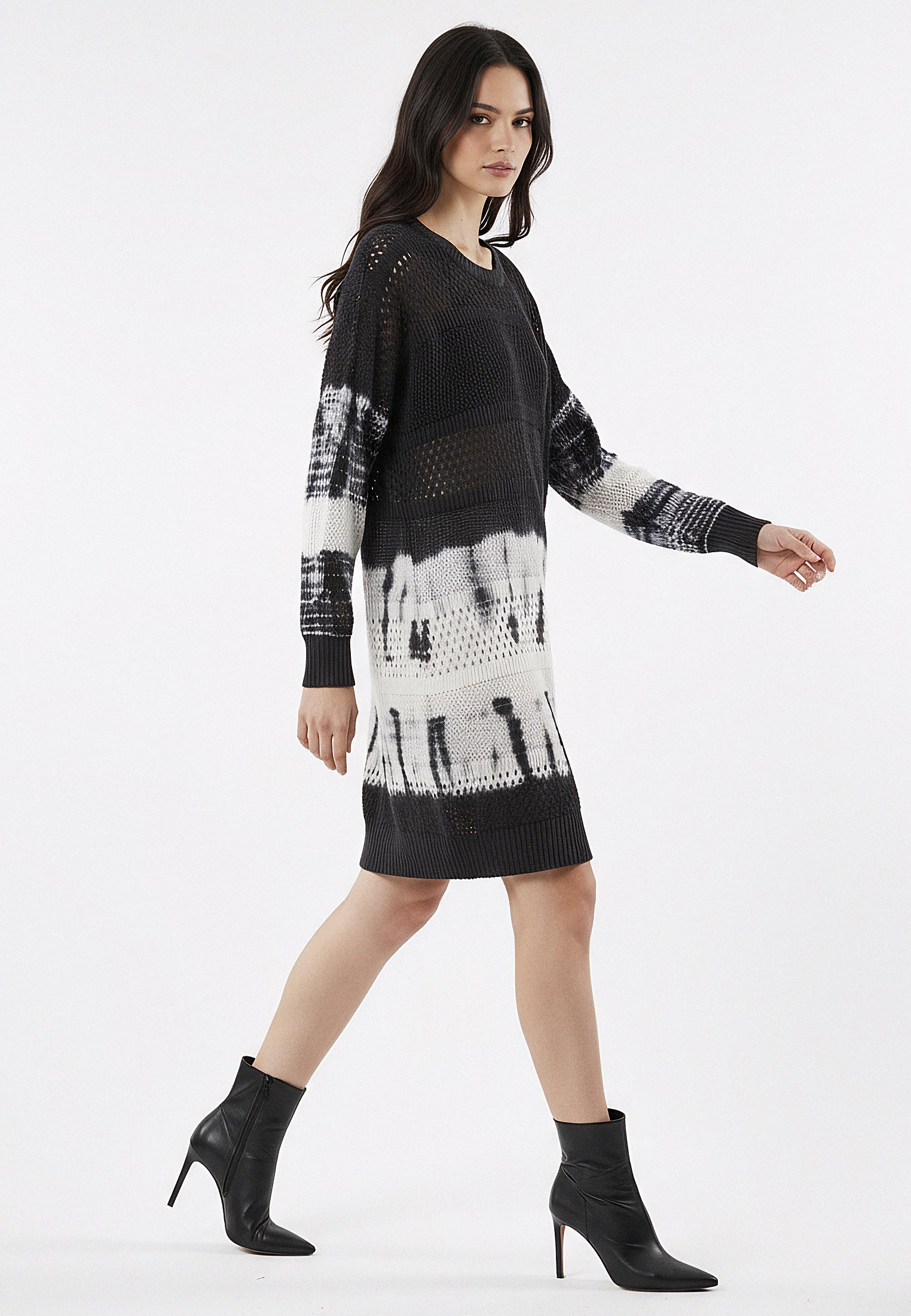 SPINEL TUNIC TIE DYE BLACK