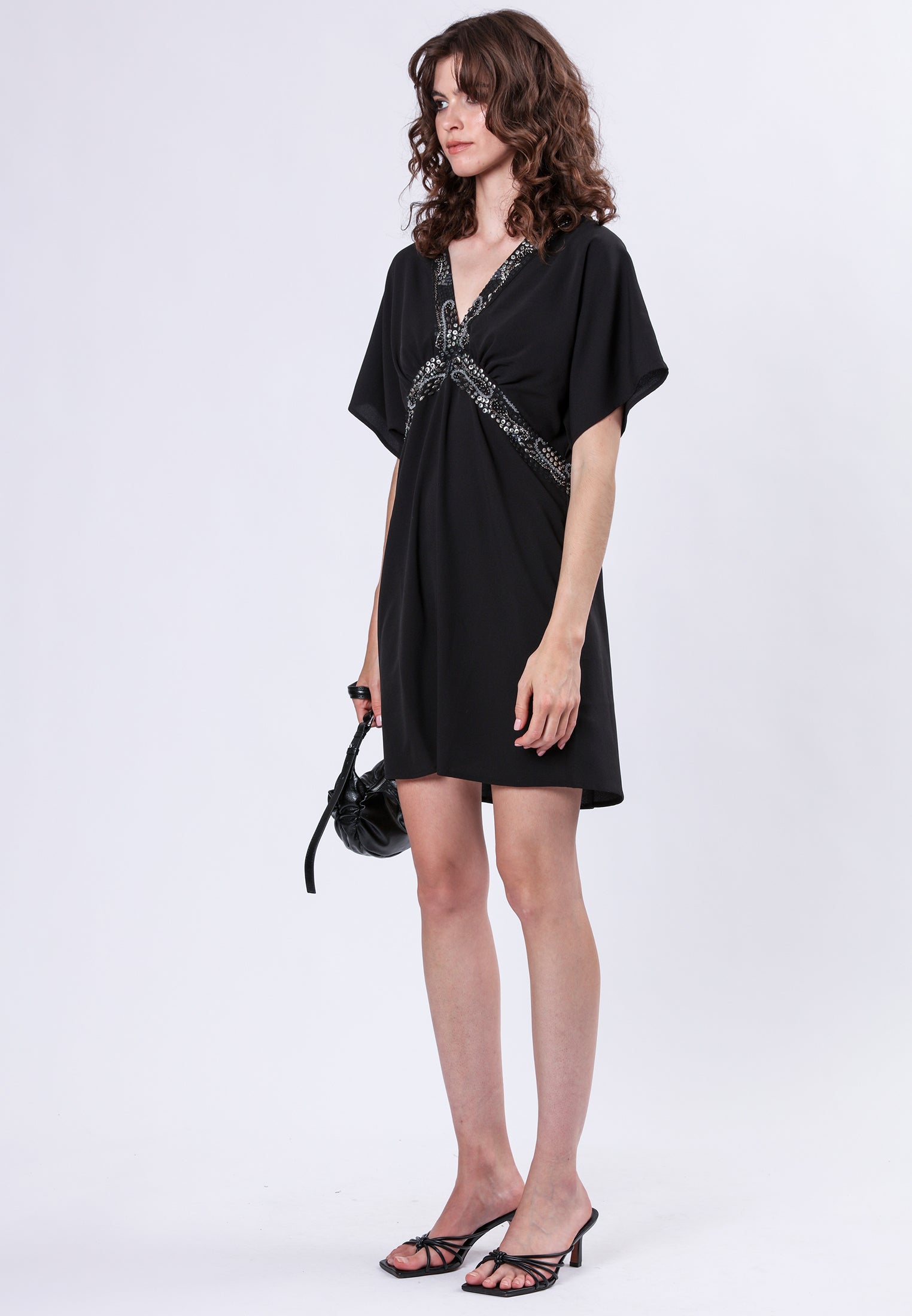 CRYSTAL DRESS BLACK