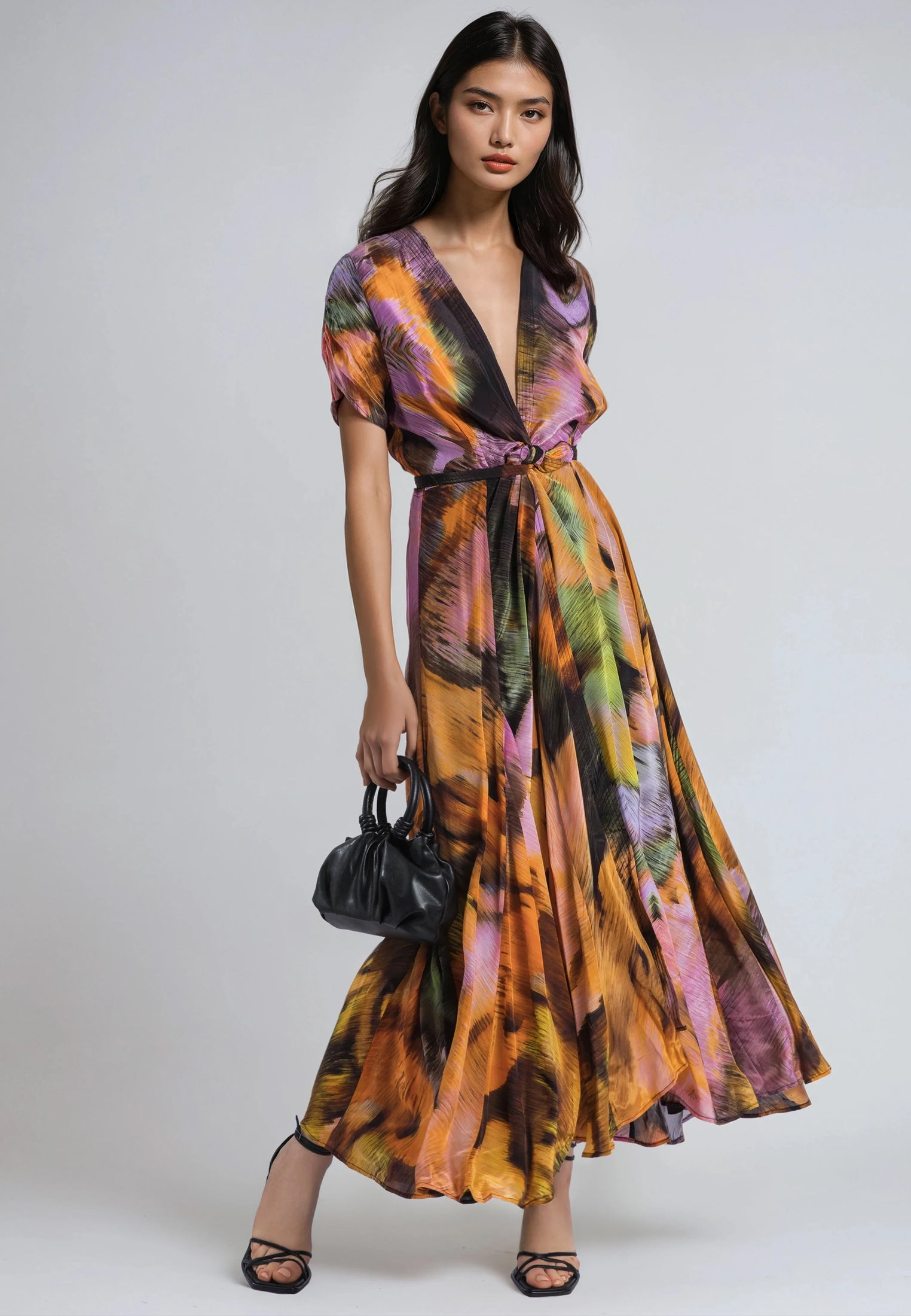 CREST MAXI DRESS OBSCURE ORANGE