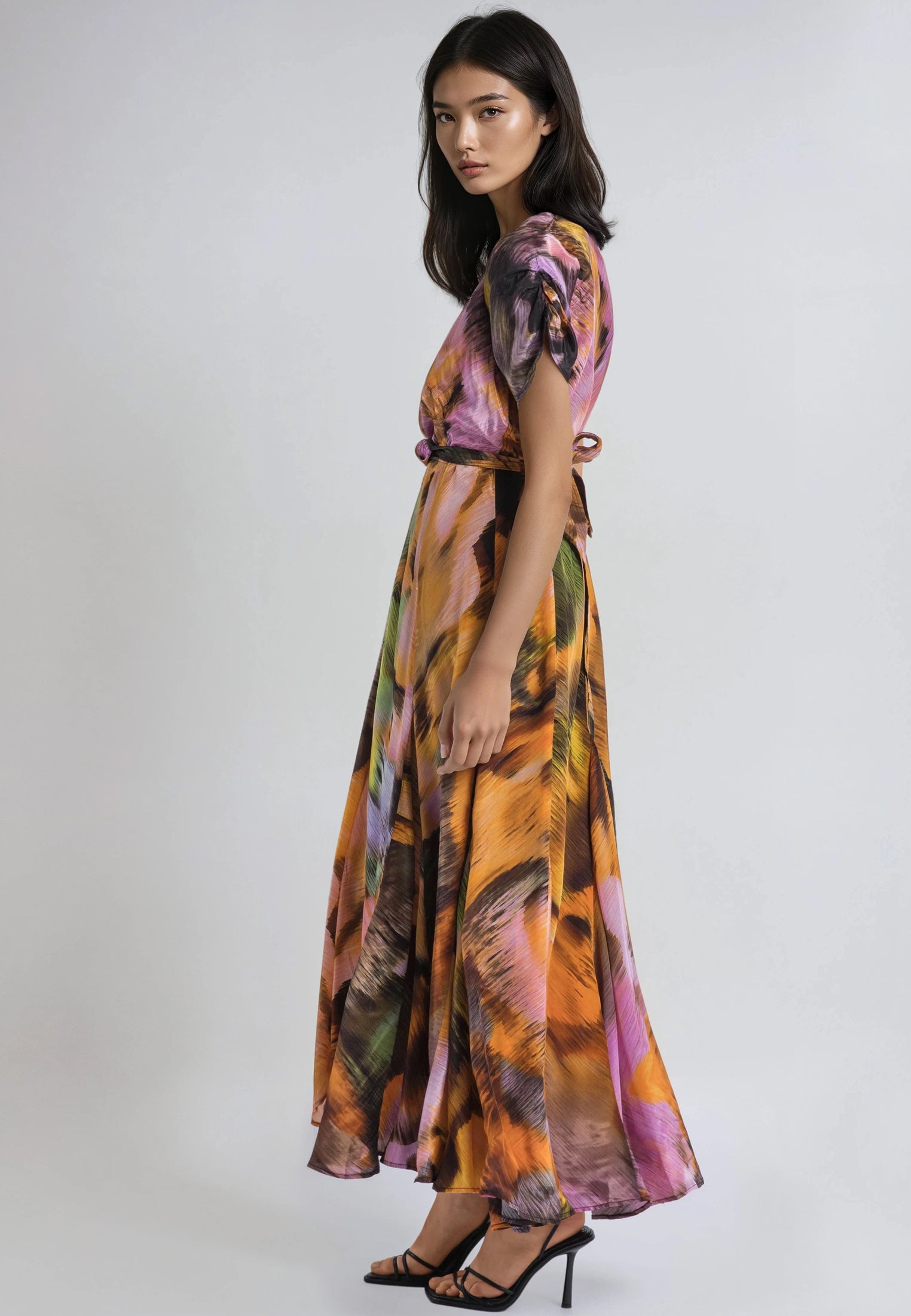 CREST MAXI DRESS OBSCURE ORANGE