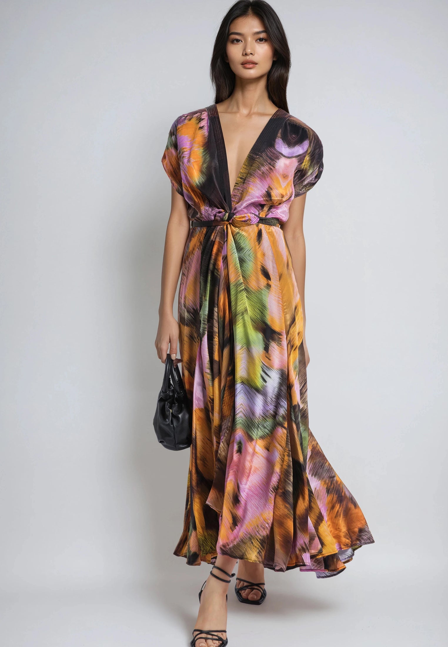 CREST MAXI DRESS OBSCURE ORANGE