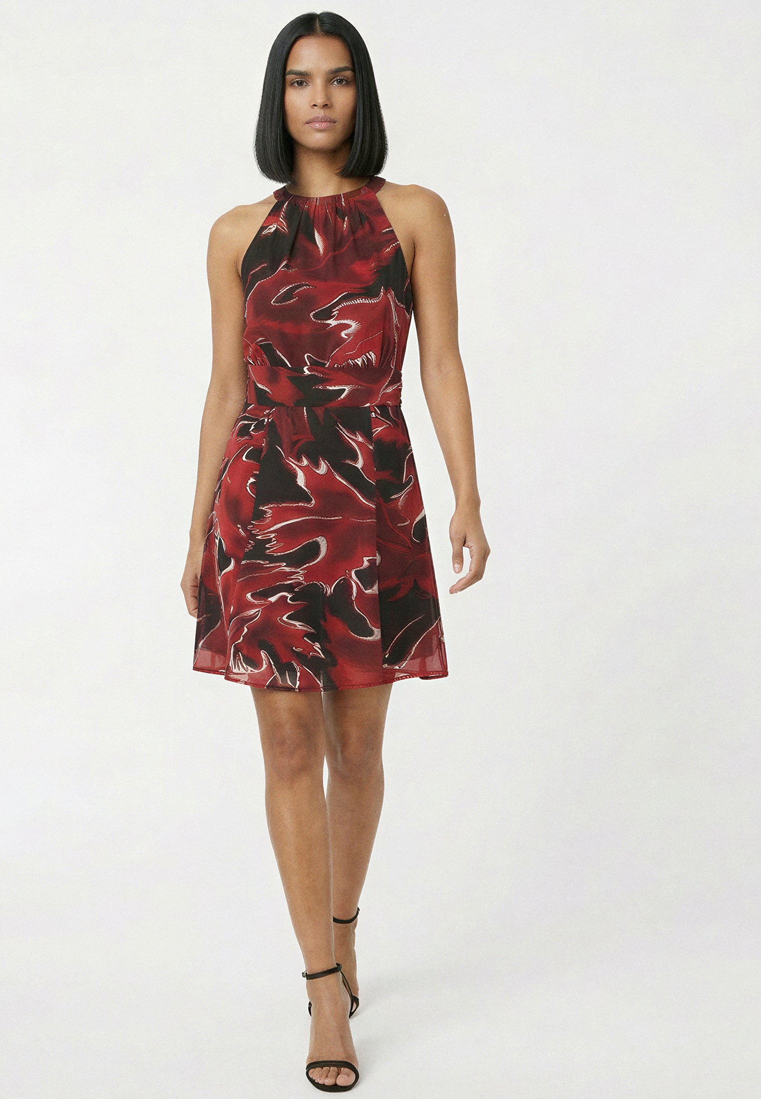 CREW MINI DRESS CAMO PORT