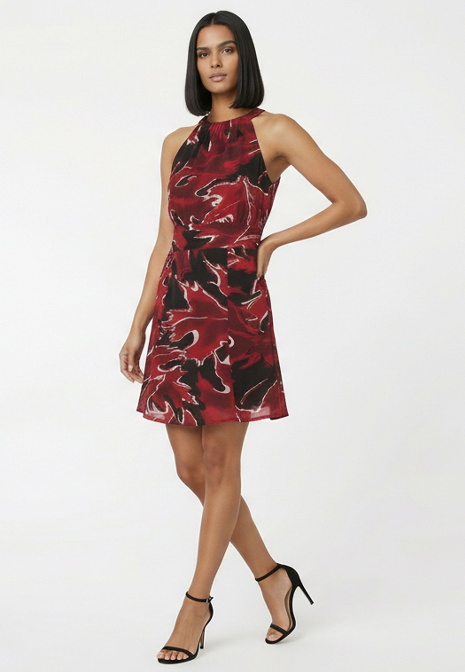 CREW MINI DRESS CAMO PORT