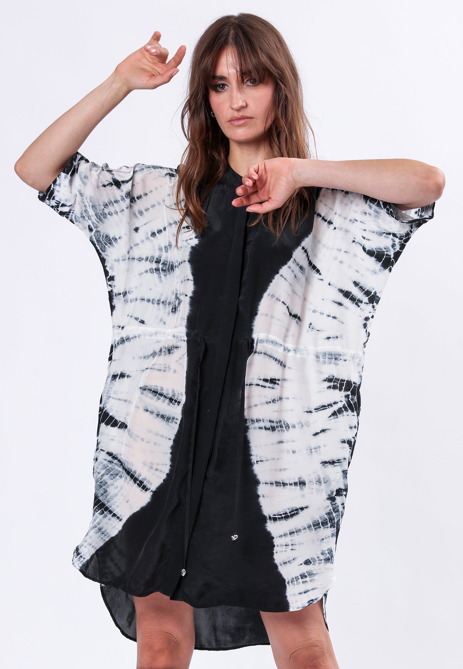 JADE TUNIC TIE DYE BLACK
