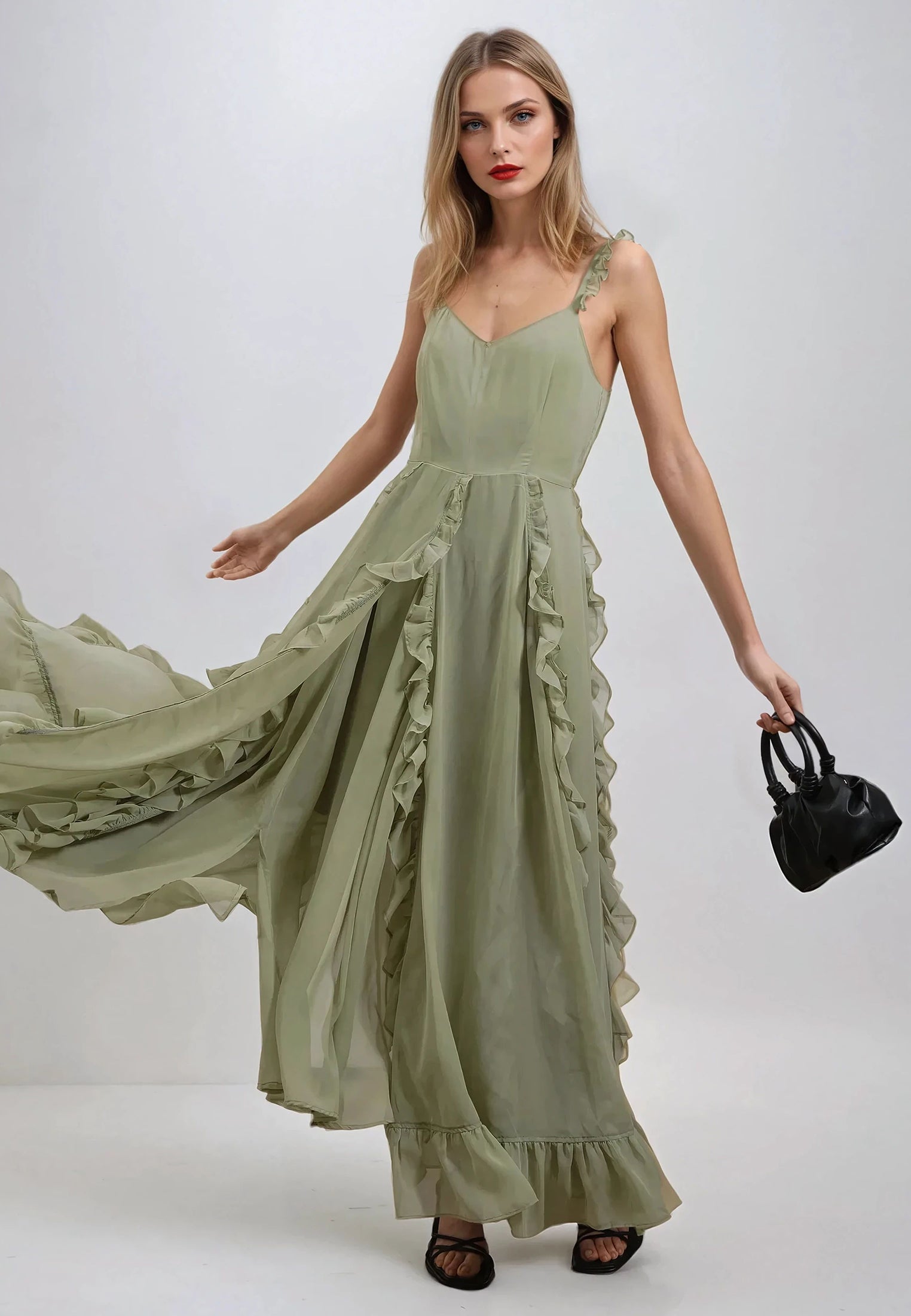 KATE MAXI DRESS APPLE GREEN