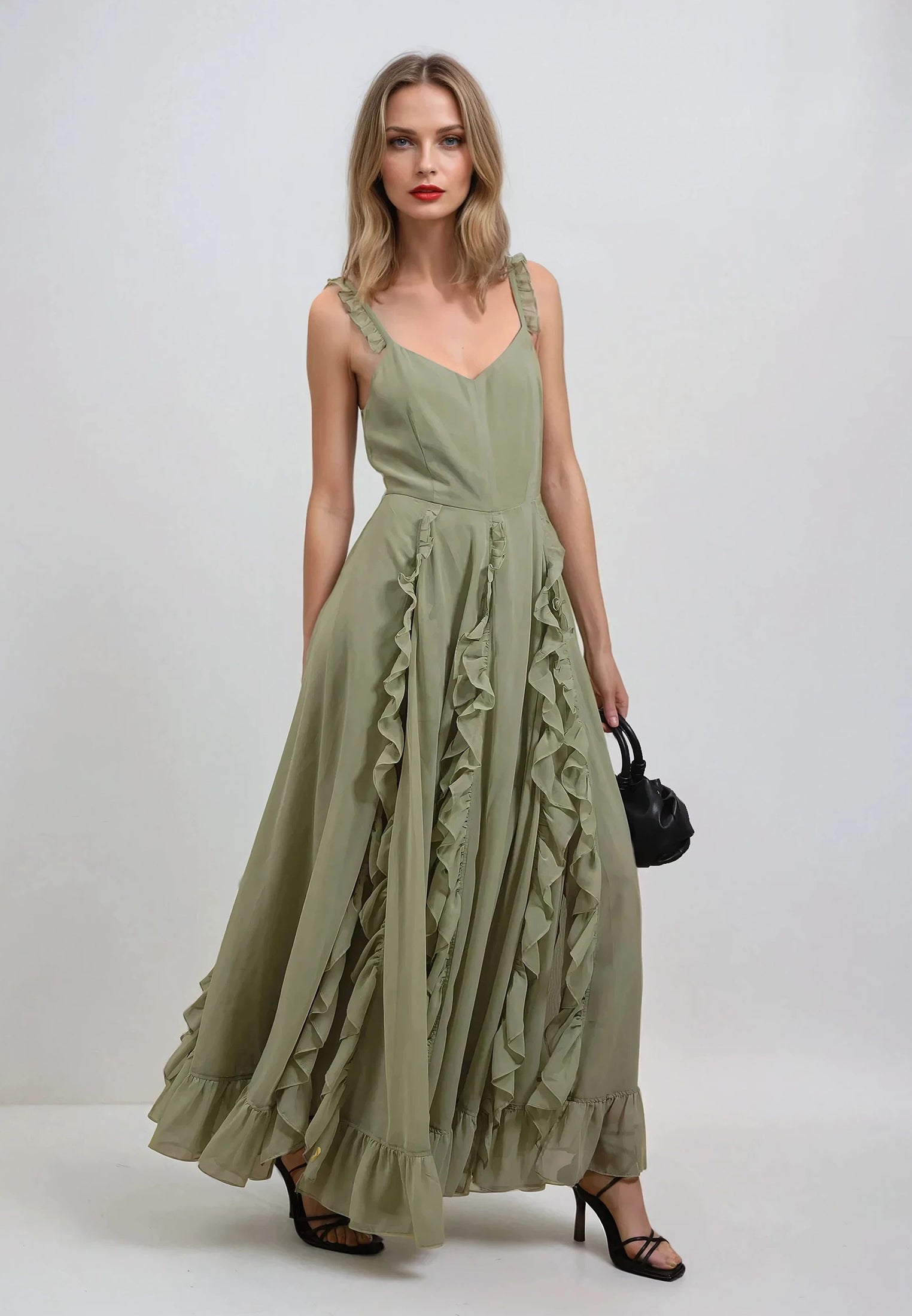 KATE MAXI DRESS APPLE GREEN
