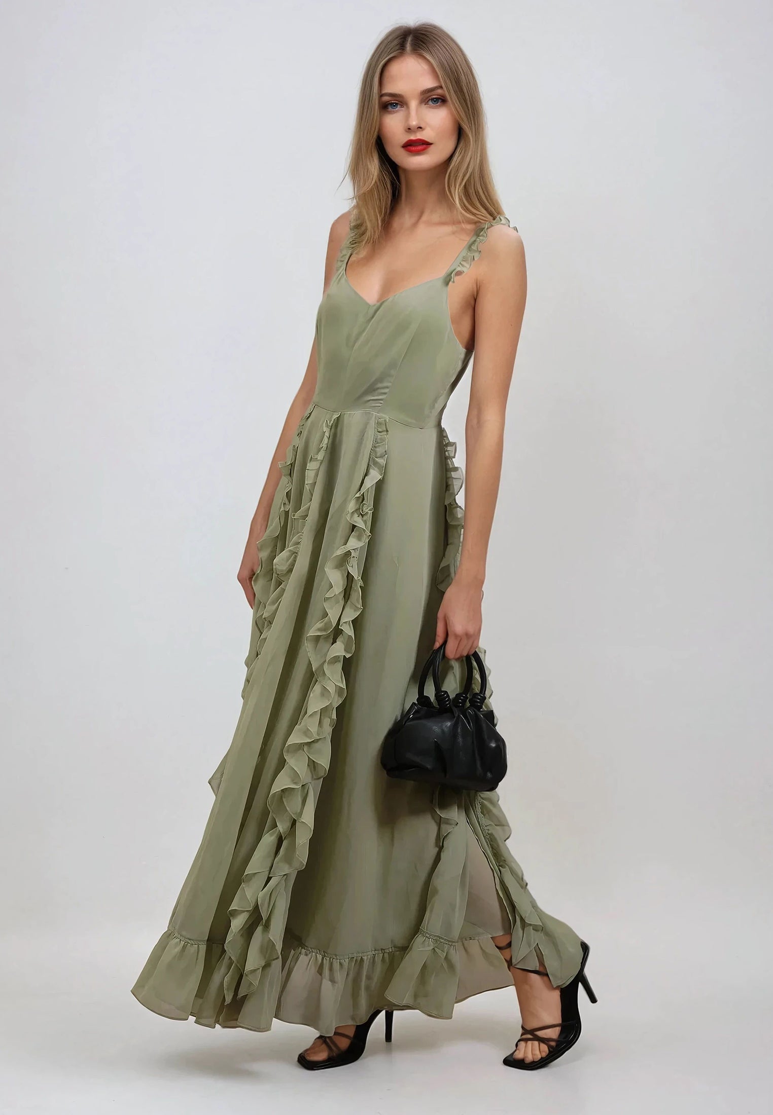 KATE MAXI DRESS APPLE GREEN