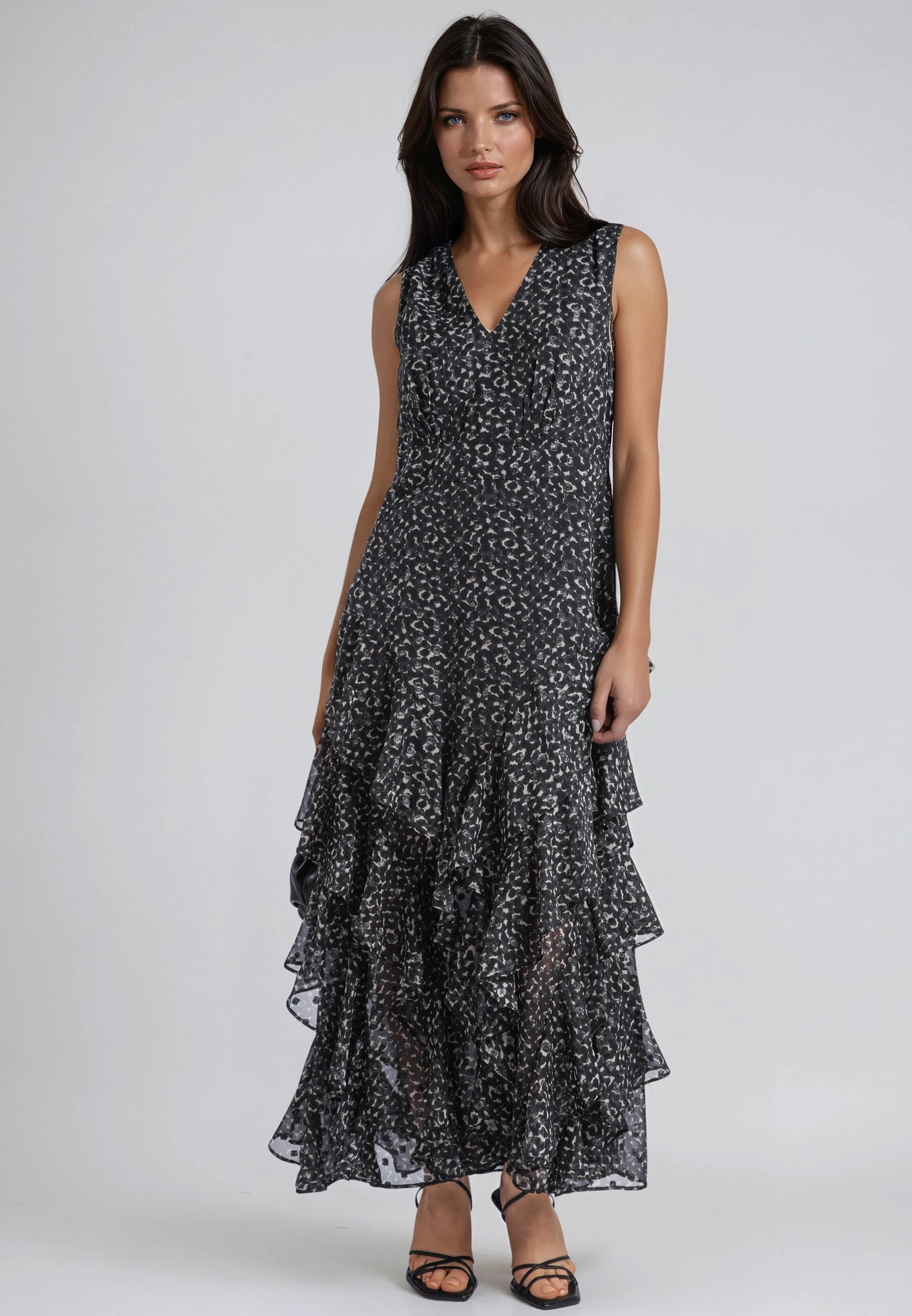 MAYA MAXI DRESS BLEND POLKADOT PRINT