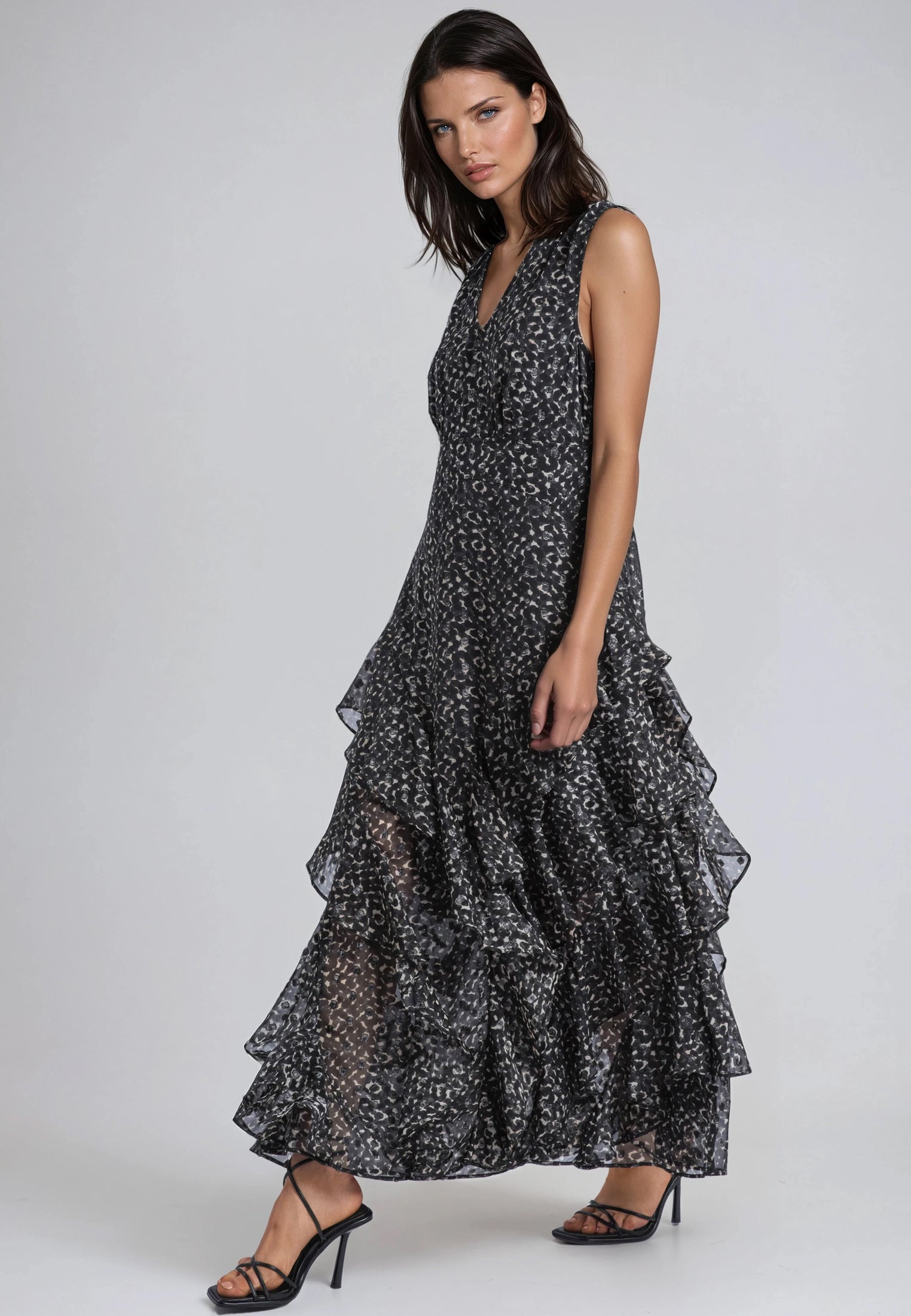 MAYA MAXI DRESS BLEND POLKADOT PRINT